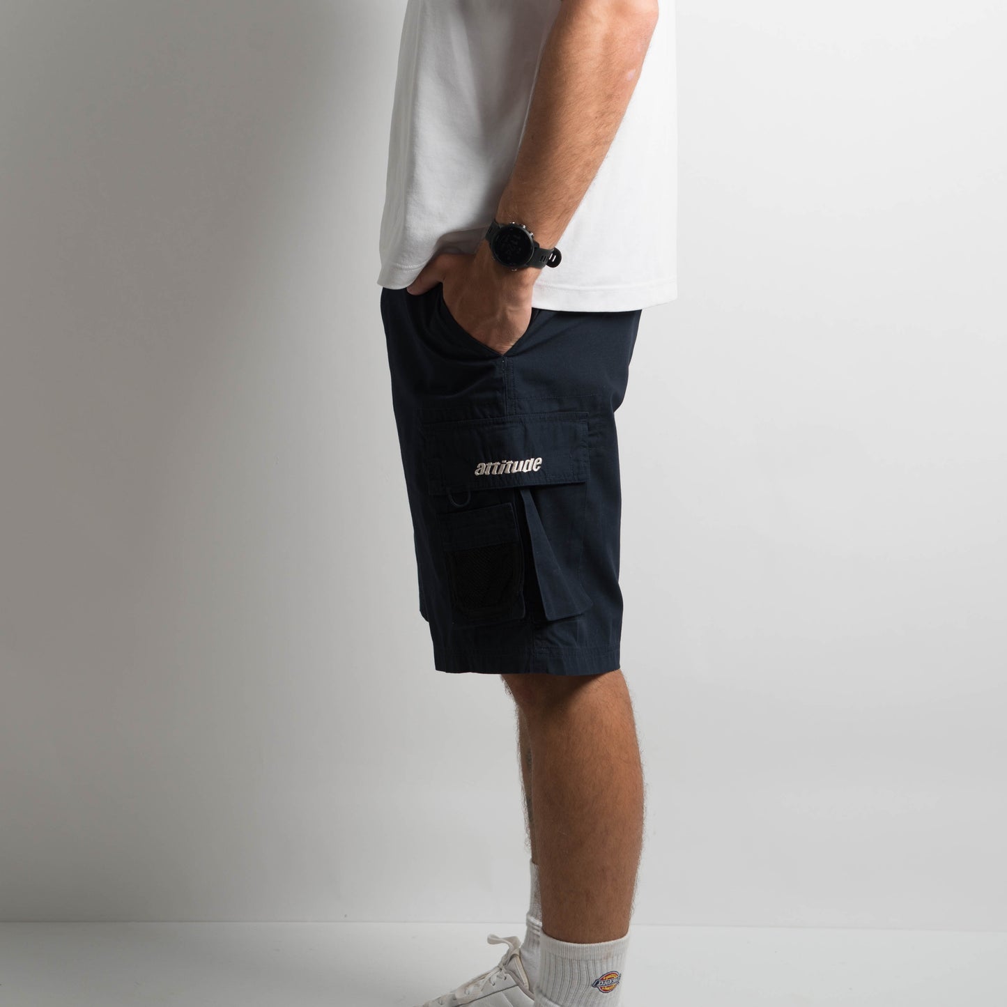 NAVY CARGO SHORTS