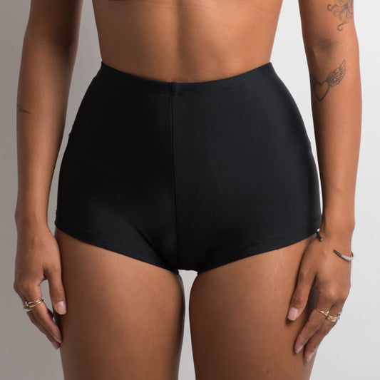 BLACK SWIM SHORTS