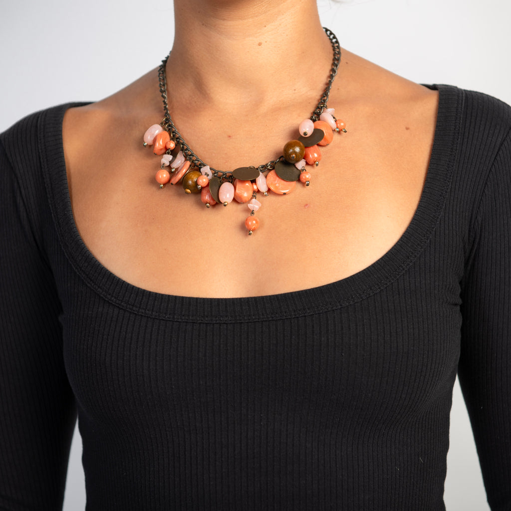 CORAL COPPER NECKLACE