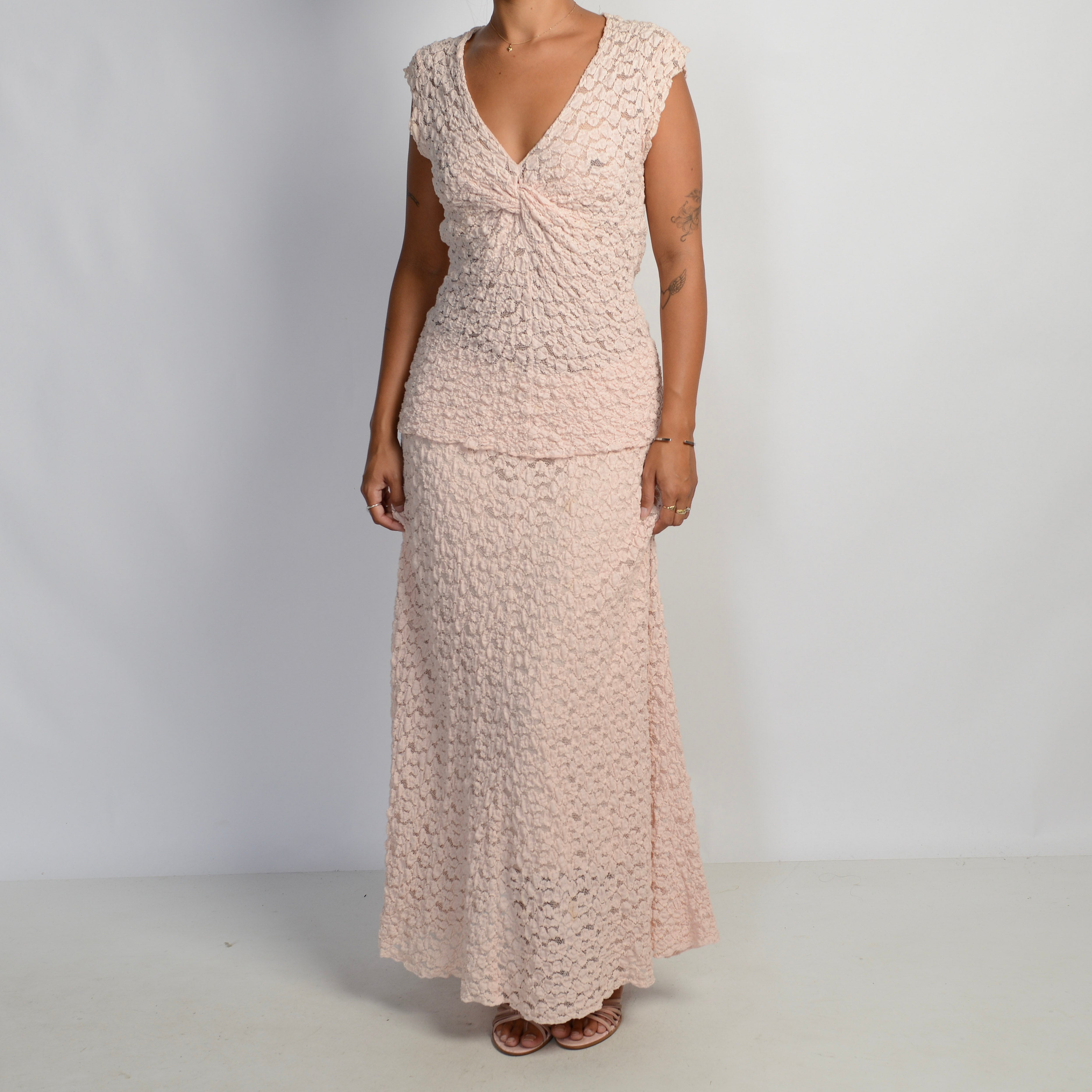 PINK TEXTURED 2 PIECE SET