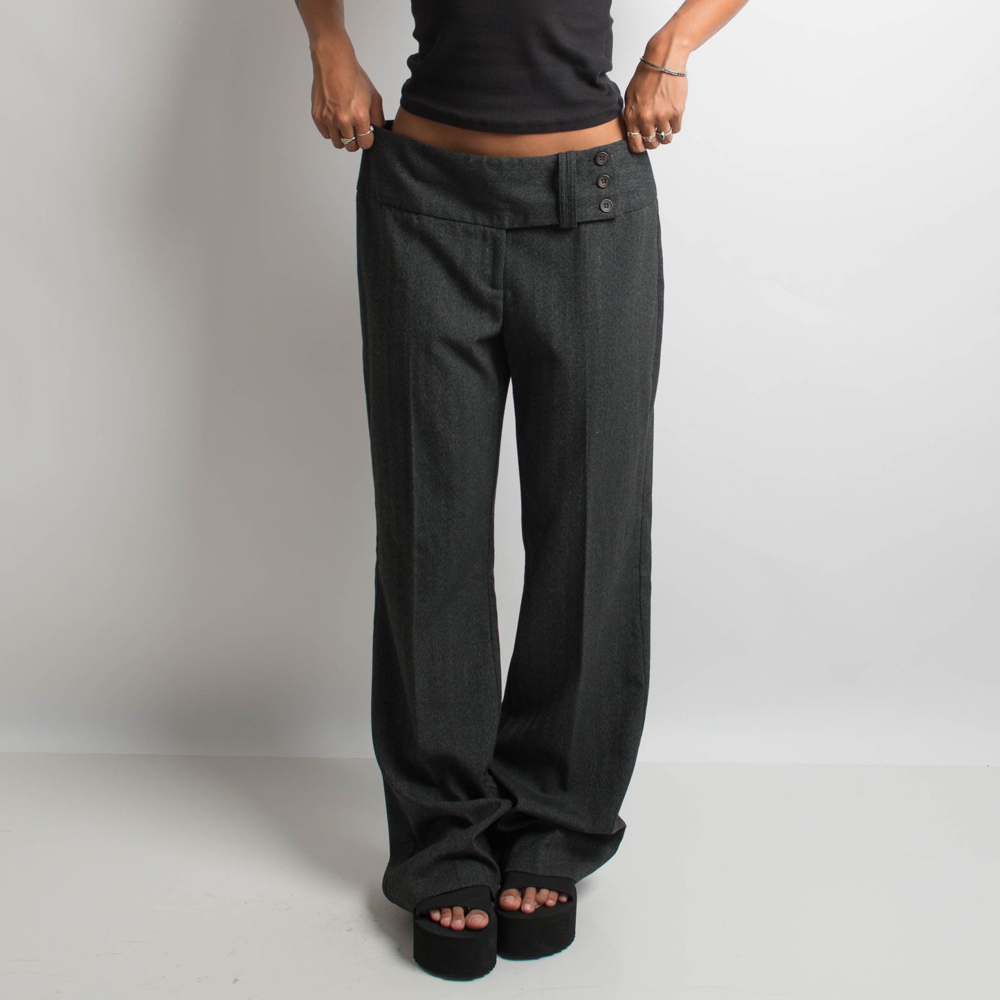 PANTALON BOOTCUT CHARBON