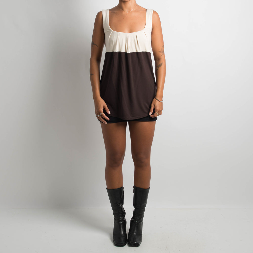 BROWN TWO TONE TOP