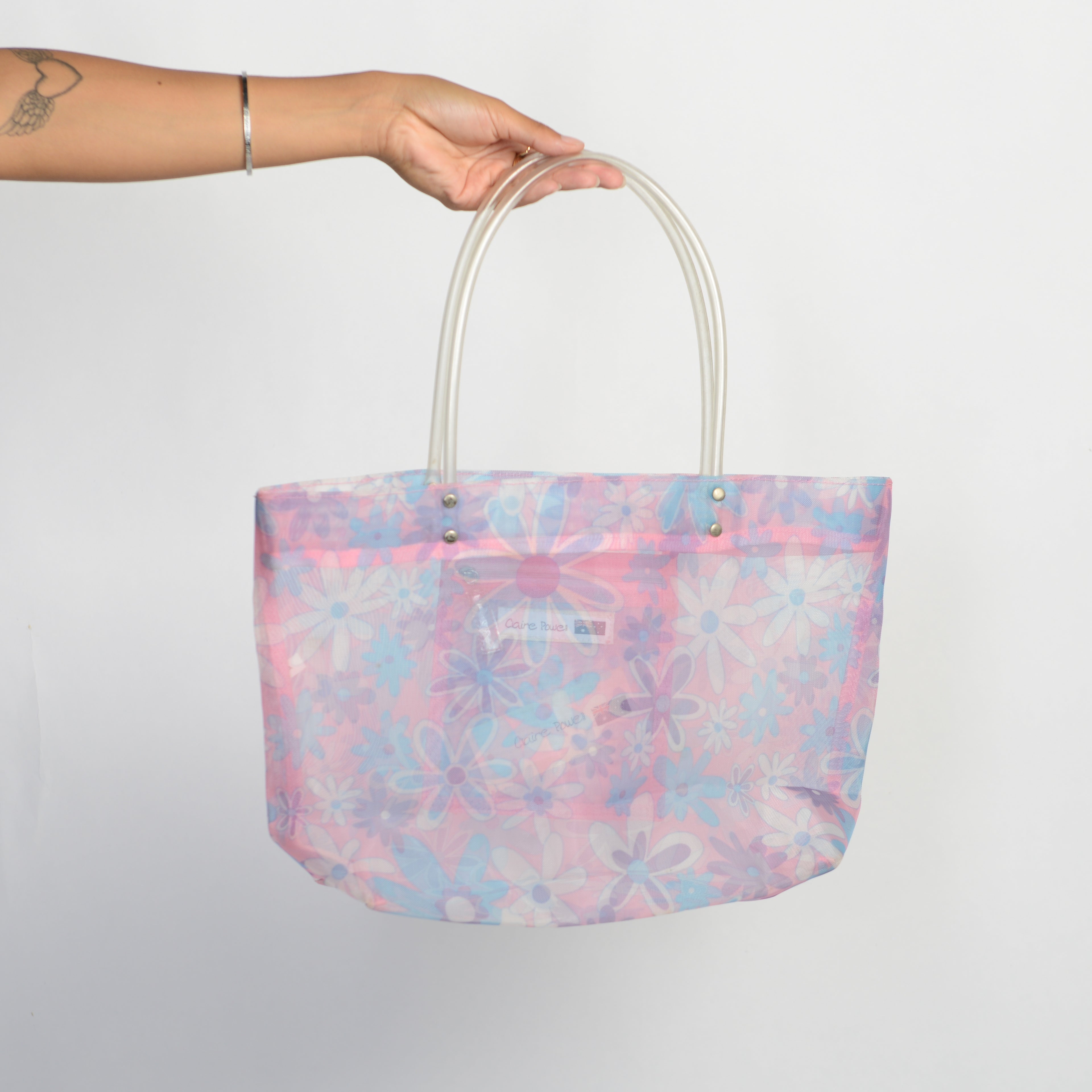 SHEER FLORAL BAG