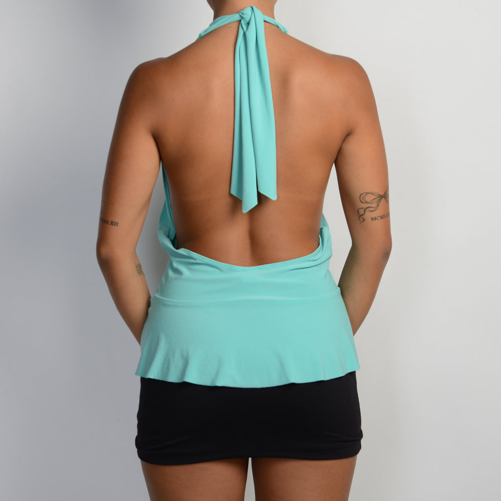 AQUA PLUNGE HALTER TOP
