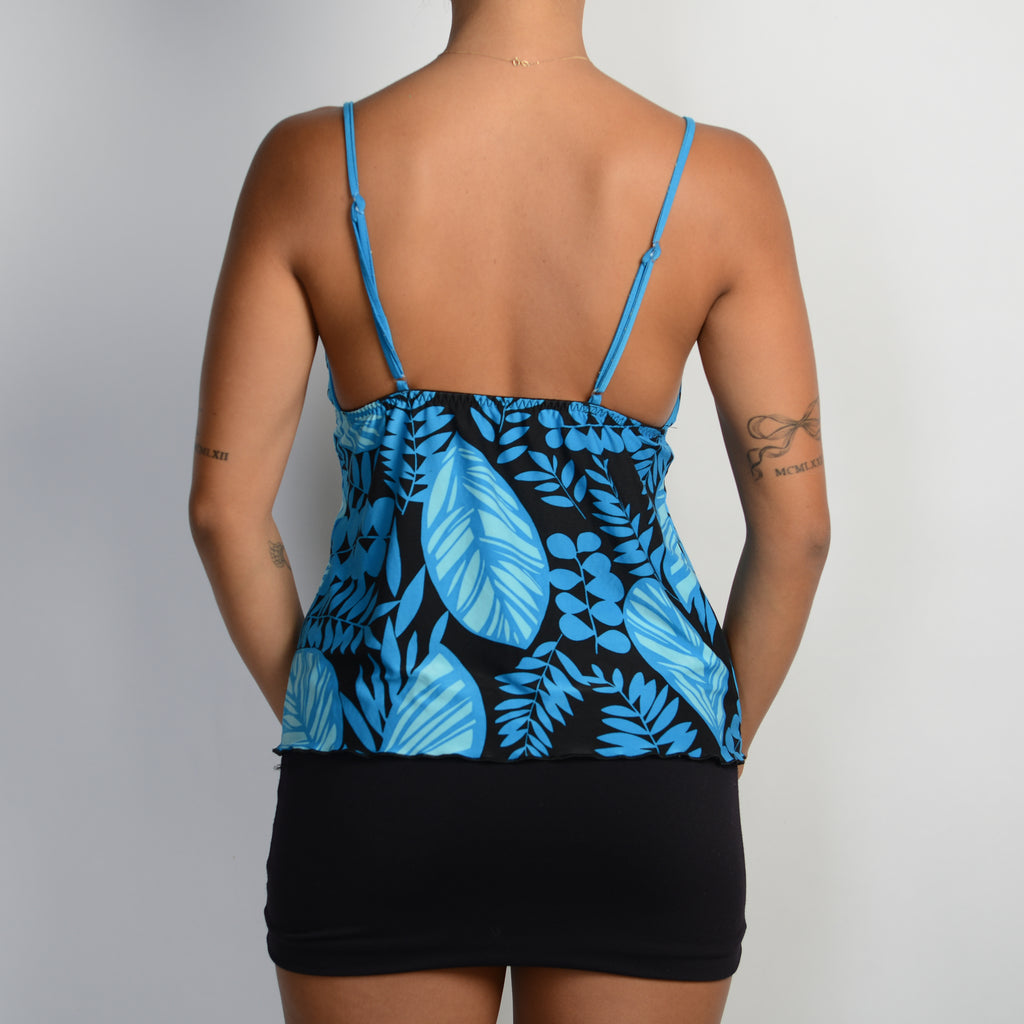 BLUE FLORAL CAMISOLE