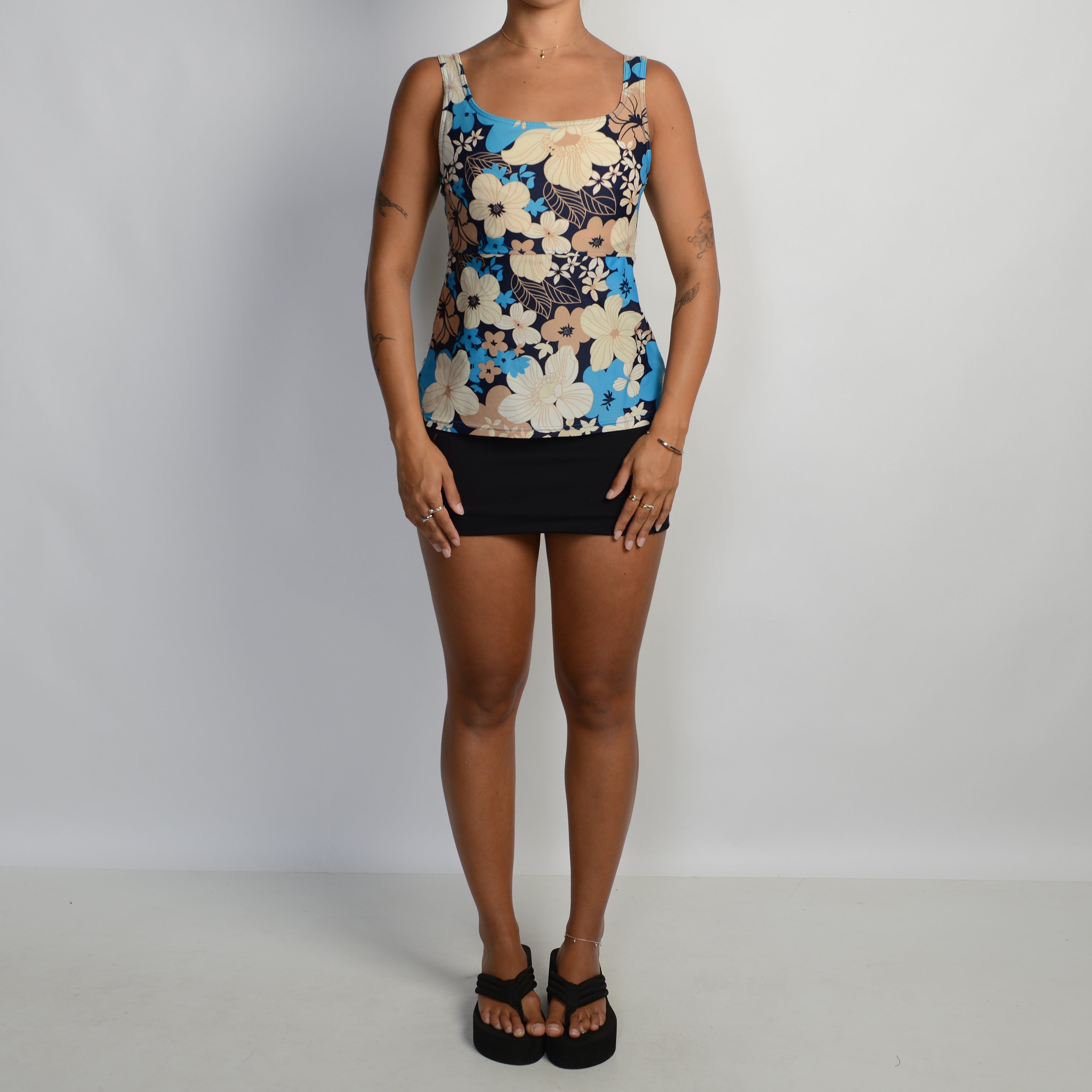FLORAL TANKINI TOP