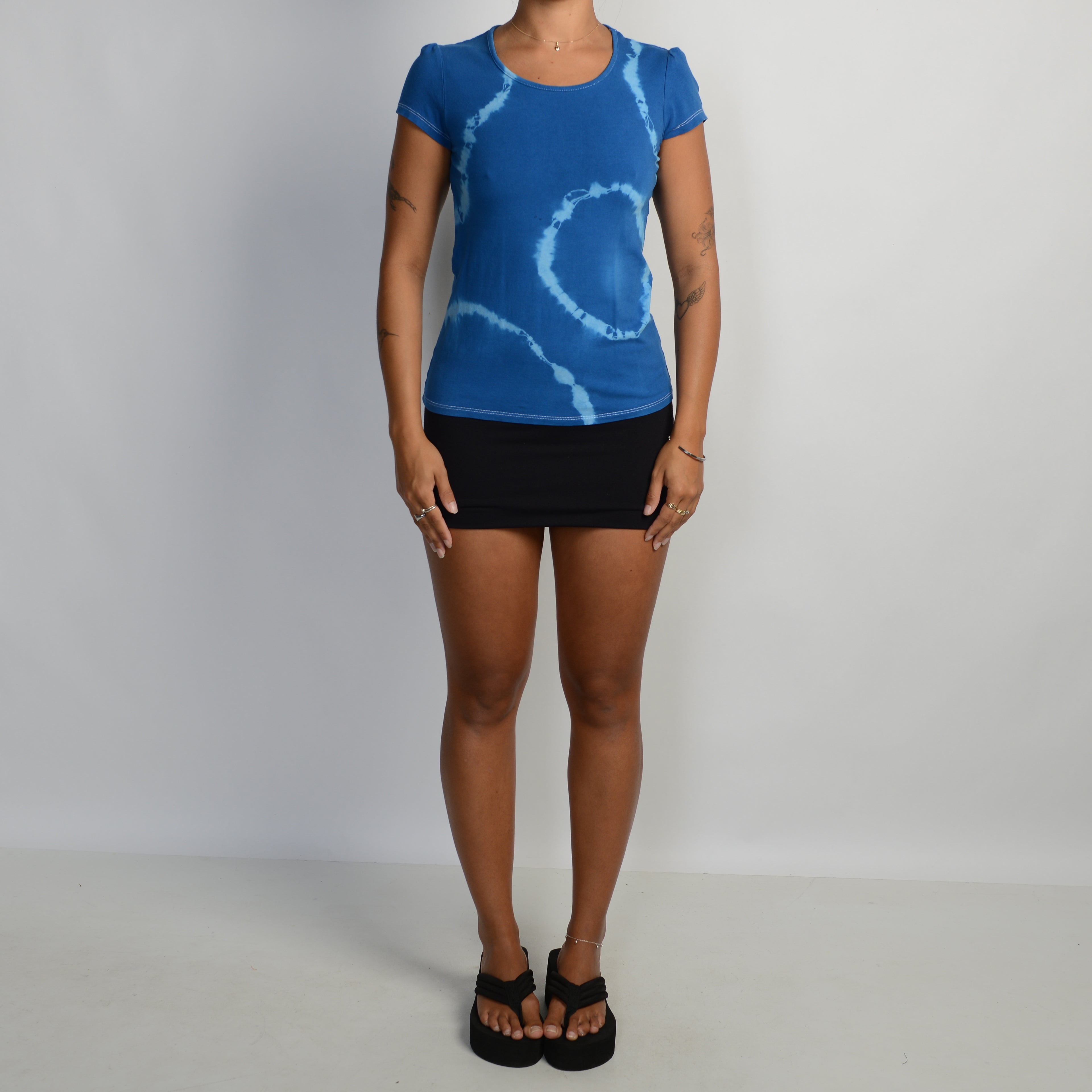 BLUE TIE DYE TOP