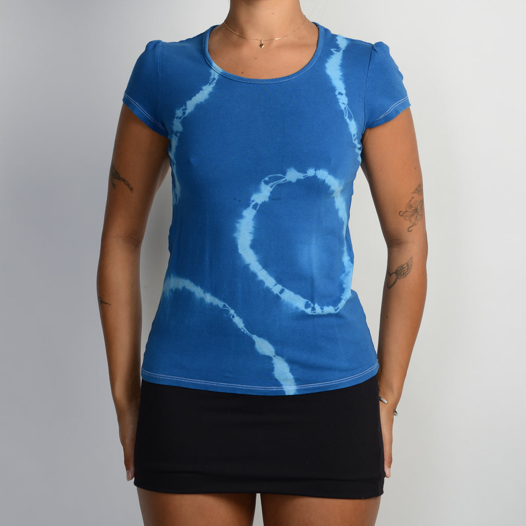 BLUE TIE DYE TOP