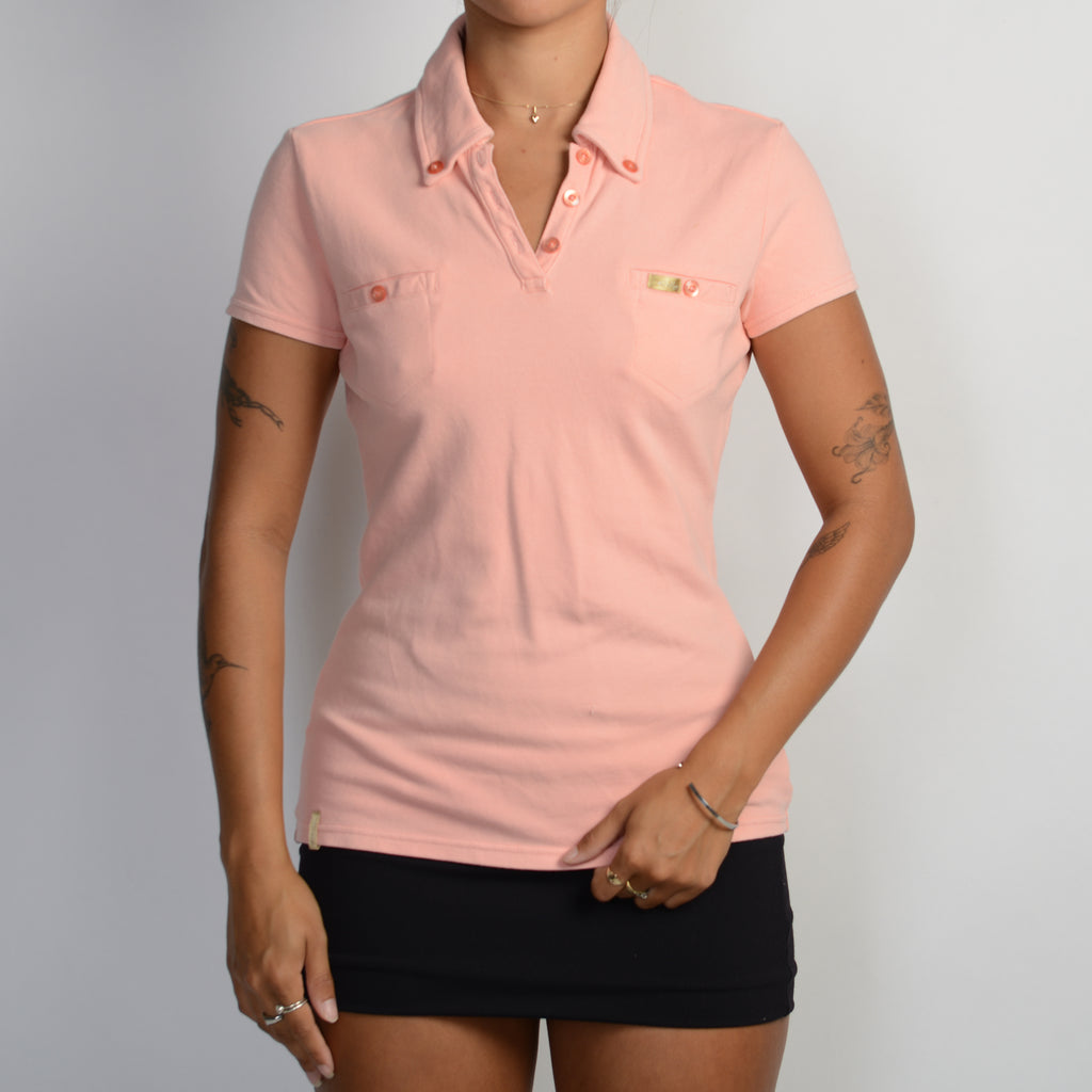 PEACH POLO SHIRT