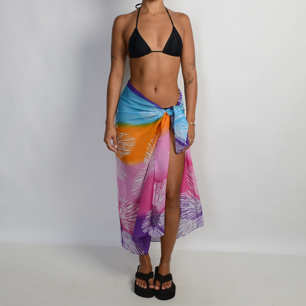 SHEER FLORAL SARONG