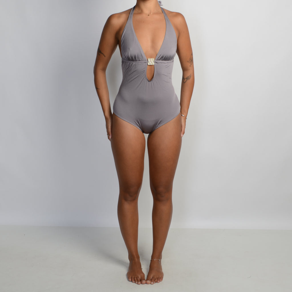 GREY MAUVE ONE PIECE SWIMSUIT