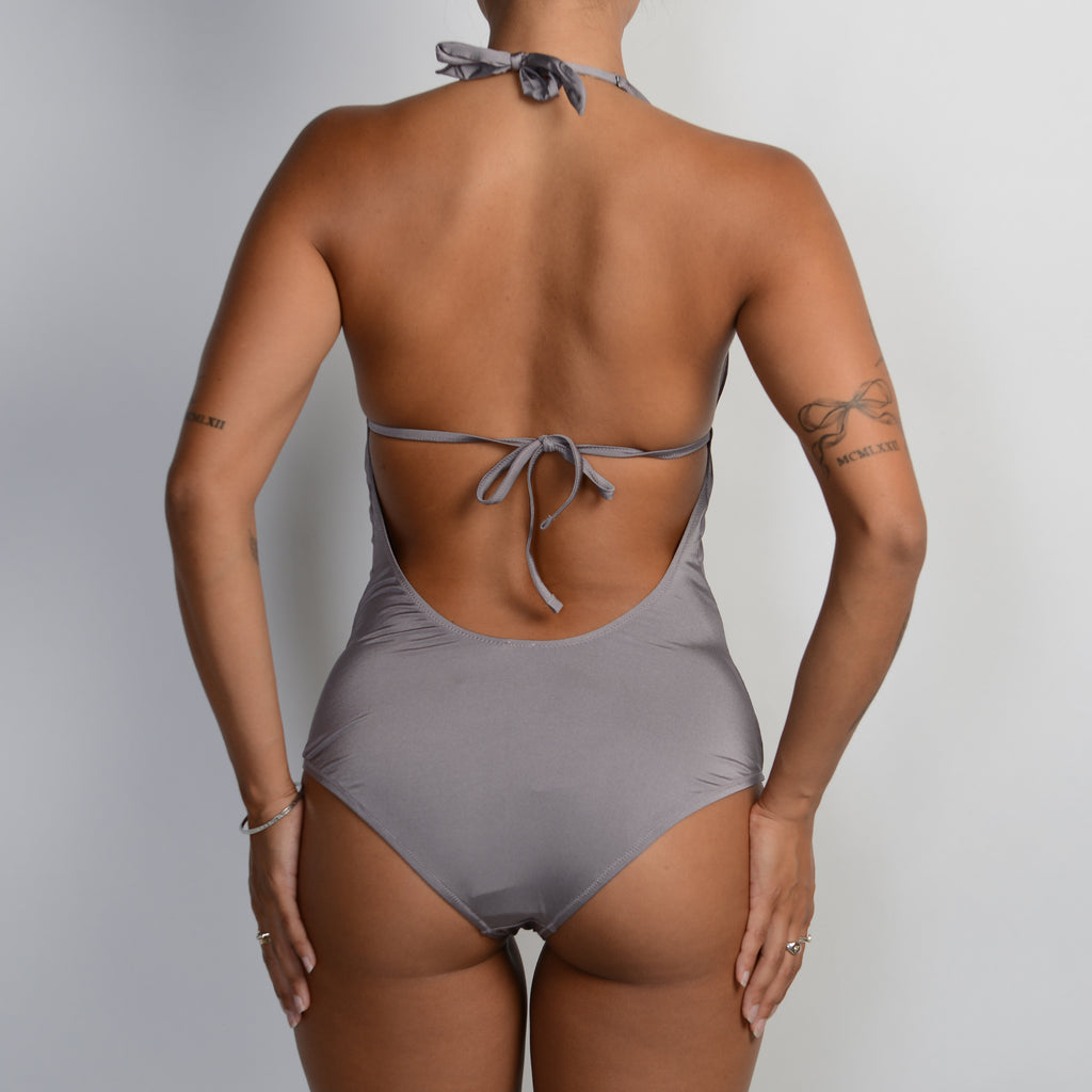 GREY MAUVE ONE PIECE SWIMSUIT