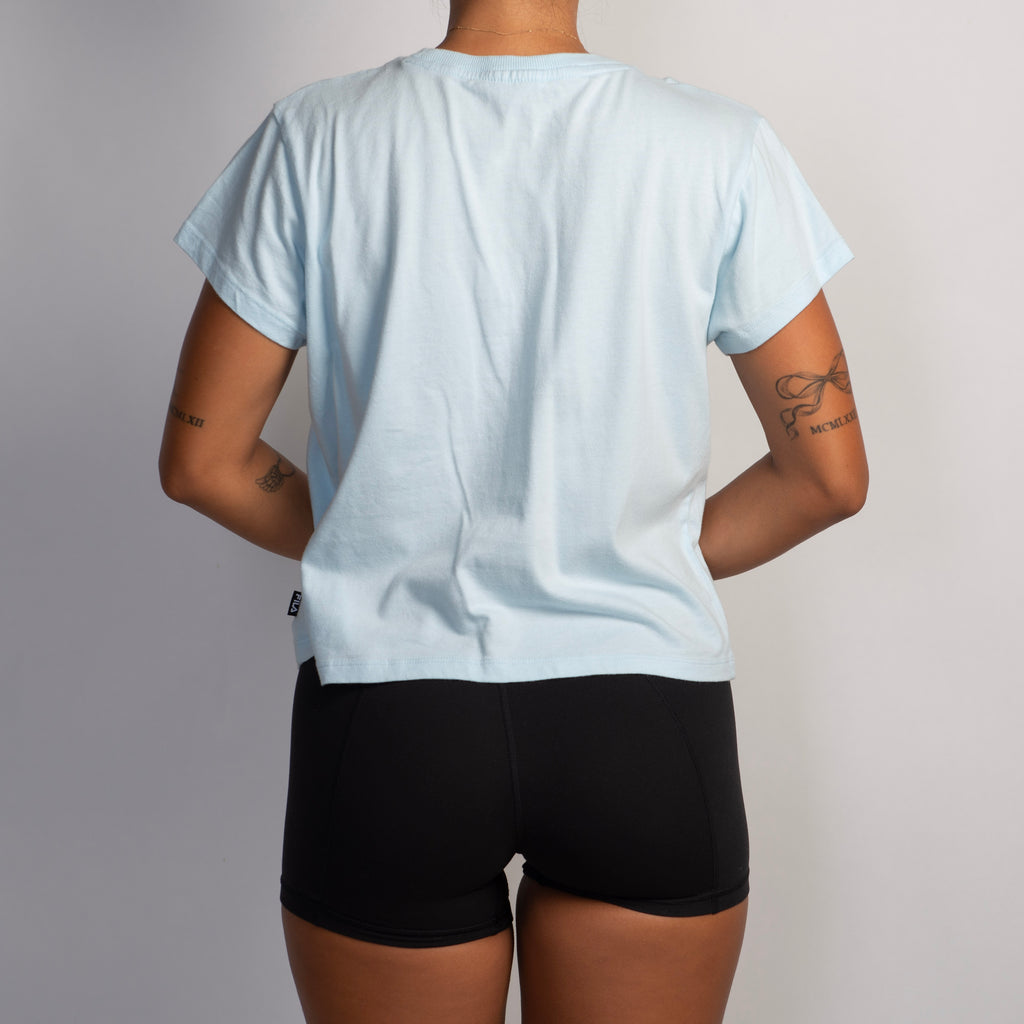 BABY BLUE COTTON TEE