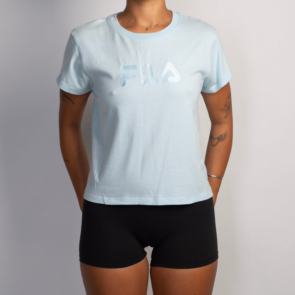 BABY BLUE COTTON TEE