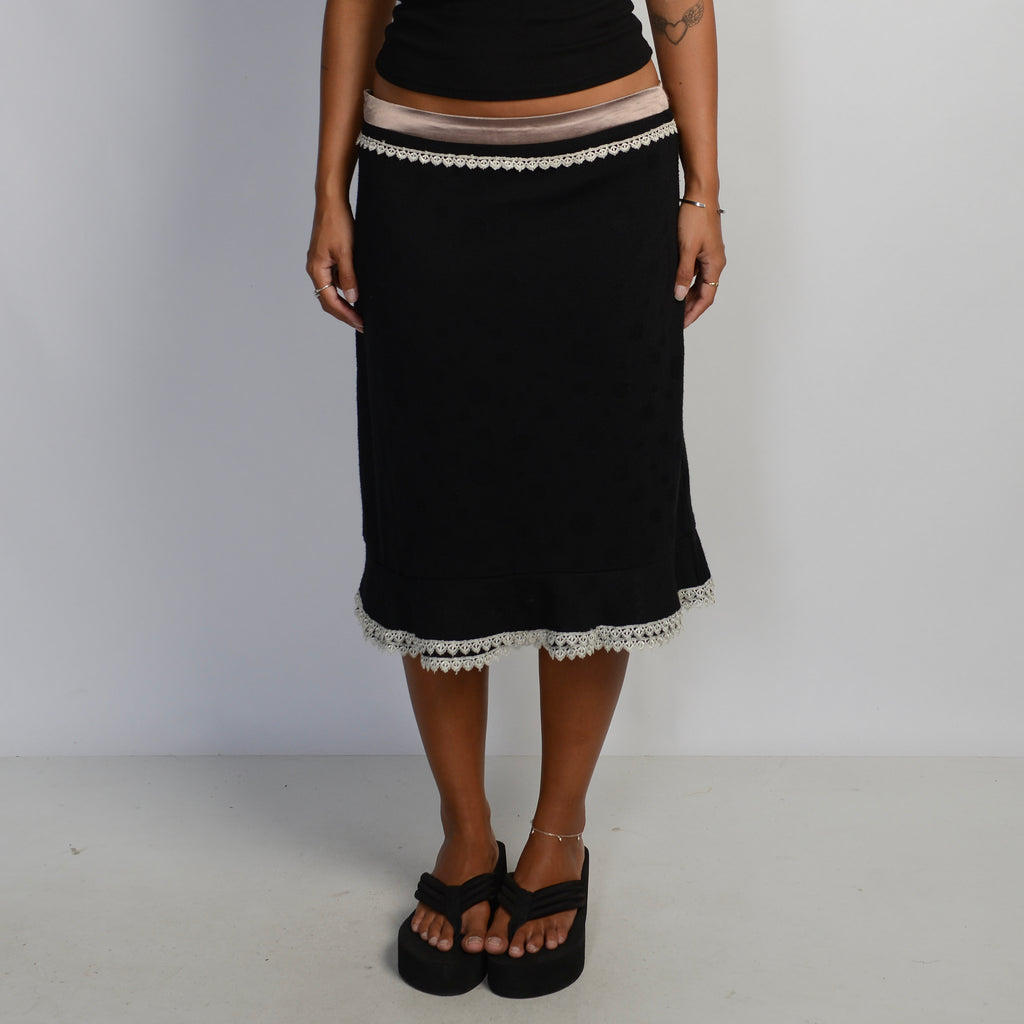 KNIT MIDI SKIRT