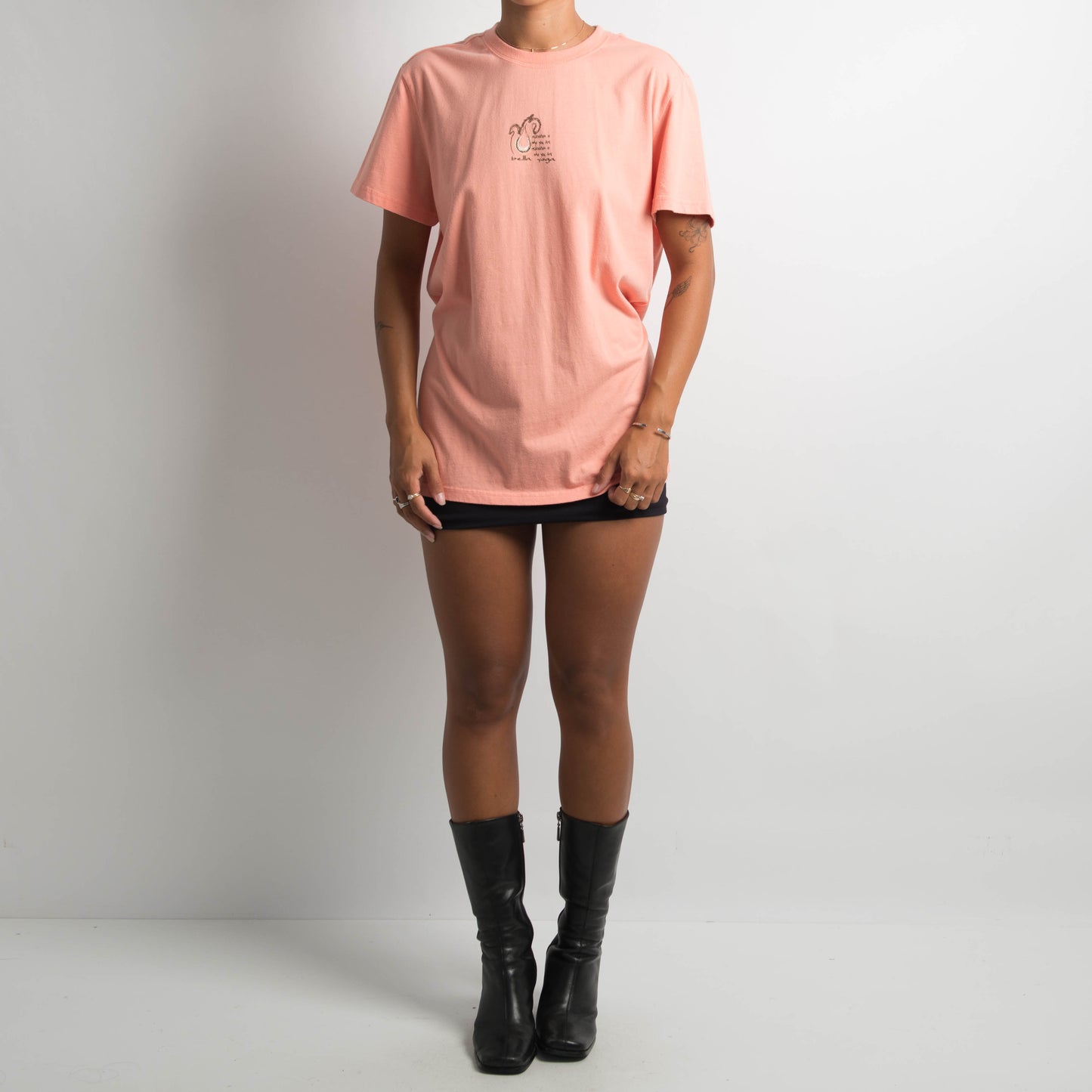 PEACH COTTON TSHIRT