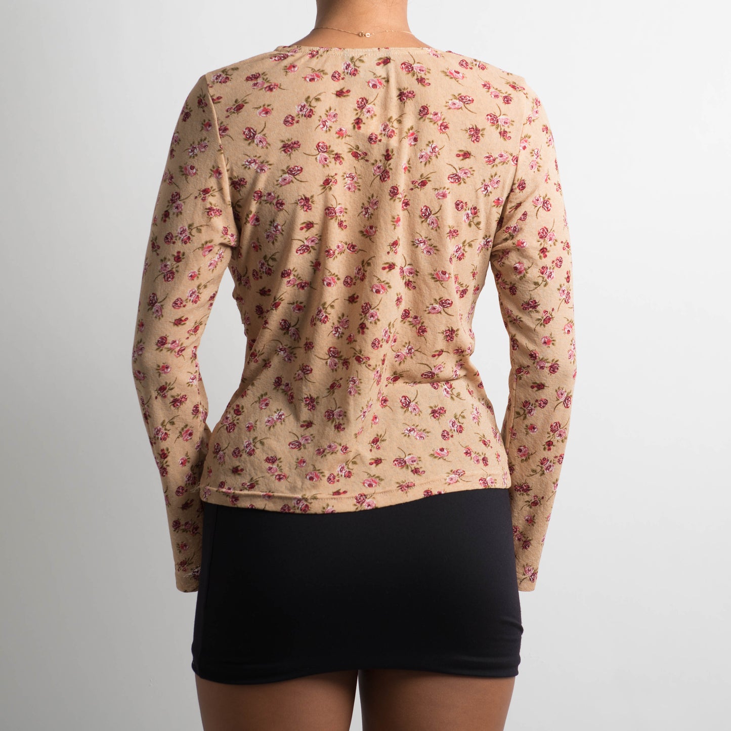 FLORAL MESH LONG SLEEVE