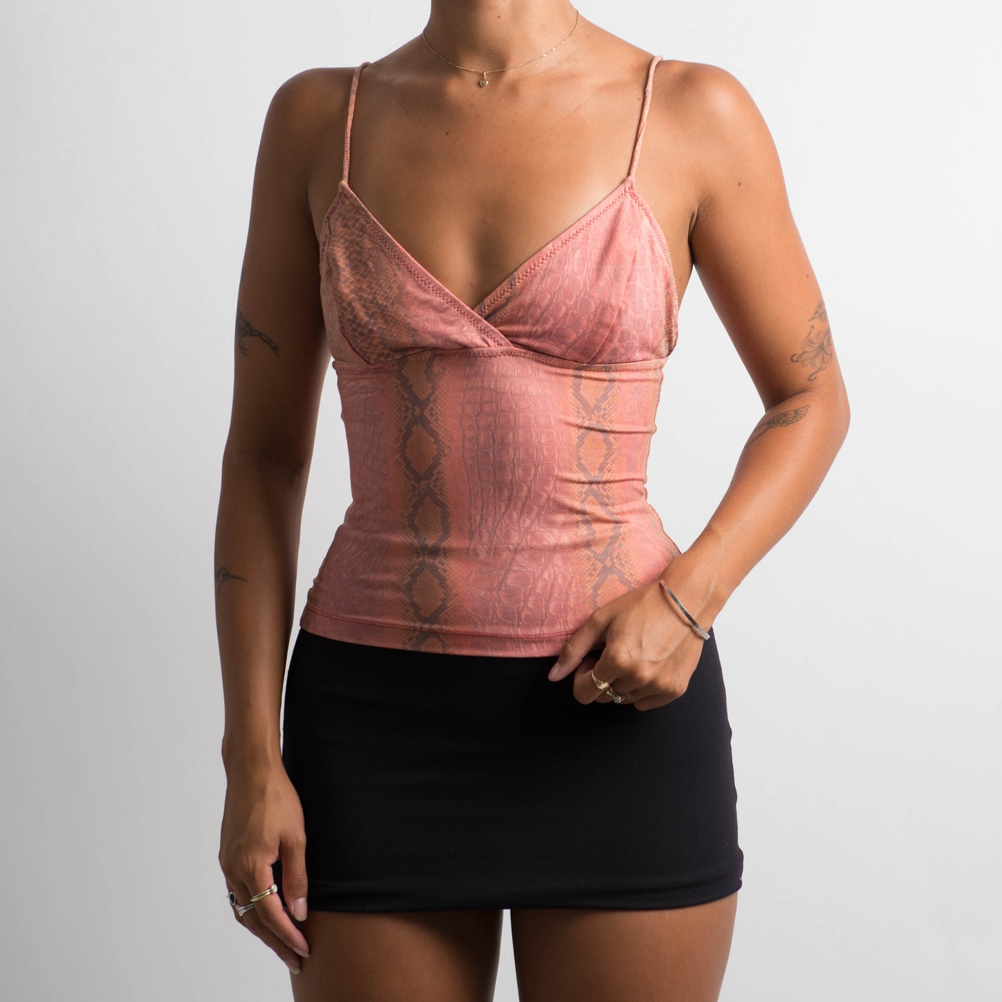 PEACH PATTERNED CAMISOLE