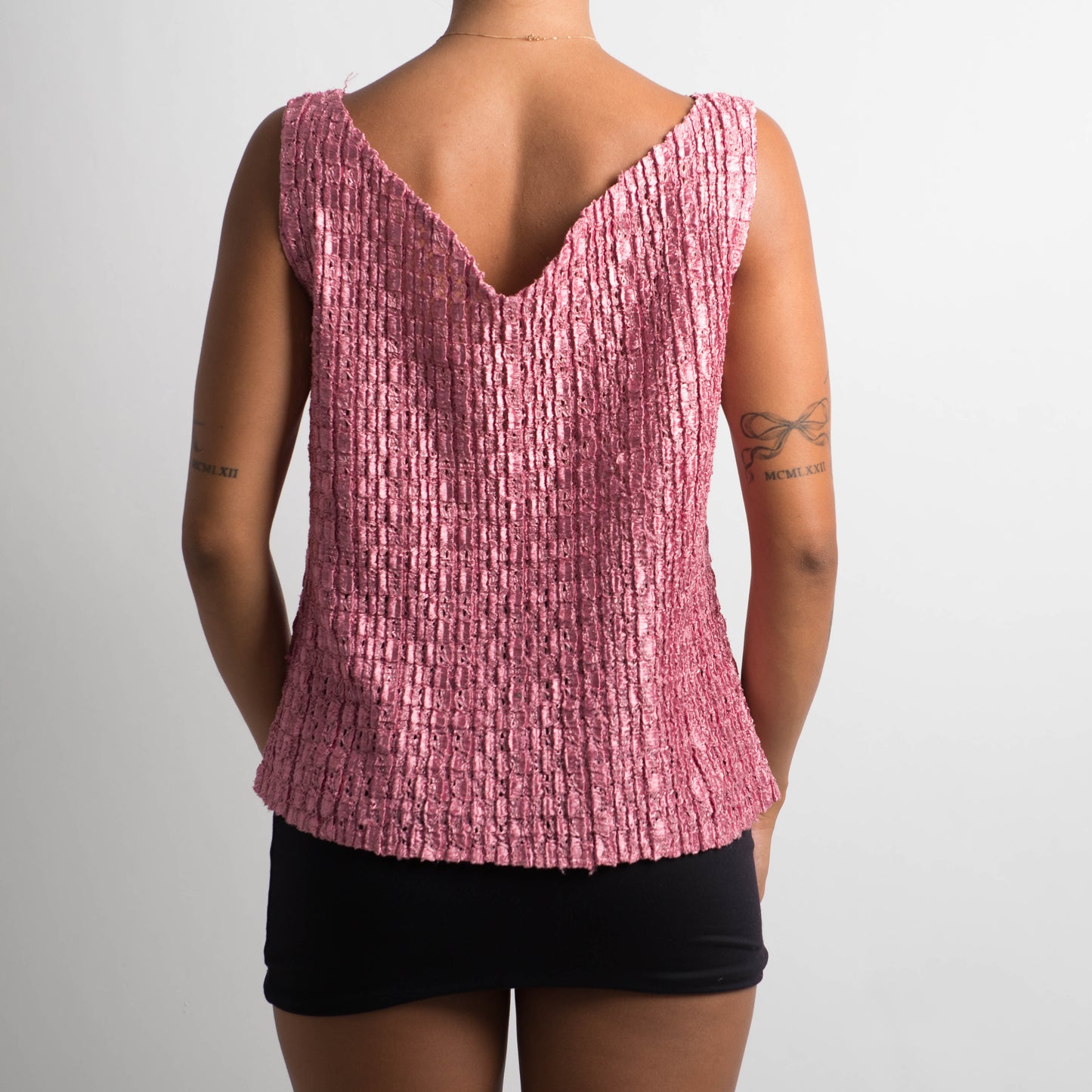 PINK TEXTURED TOP