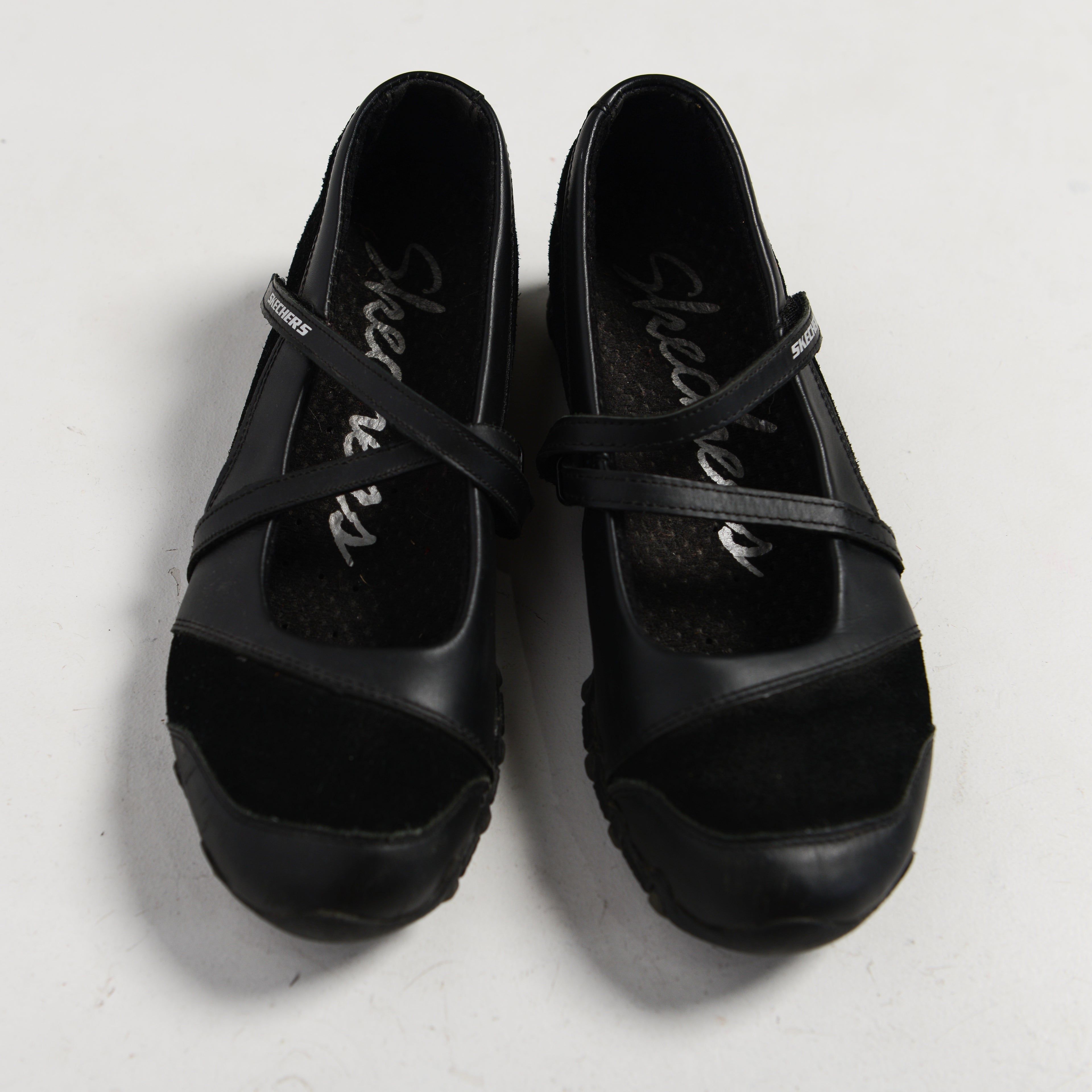 FAUX LEATHER MARY JANE FLATS