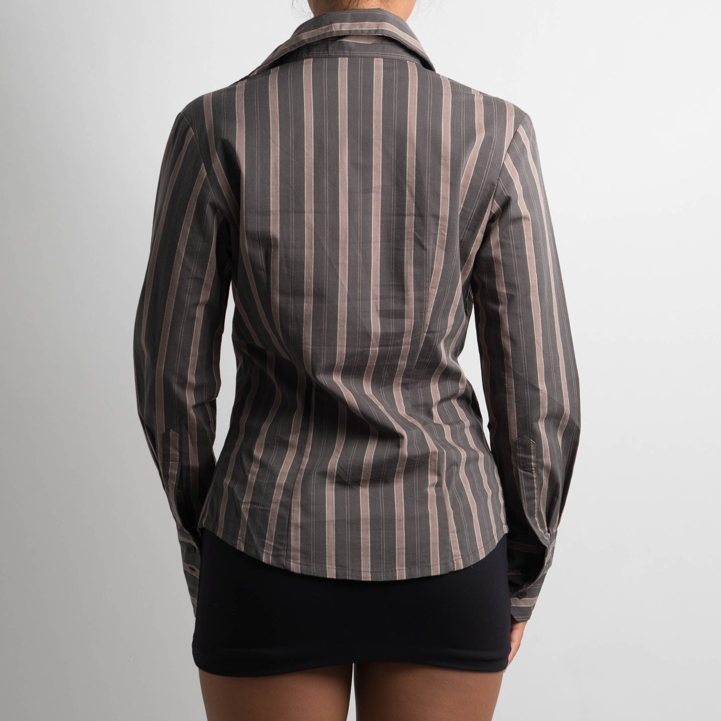 STRIPED LONG SLEEVE BLOUSE