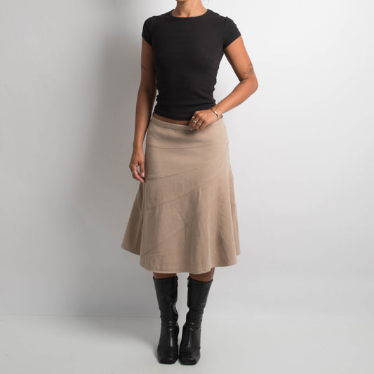 TAN A LINE MIDI SKIRT