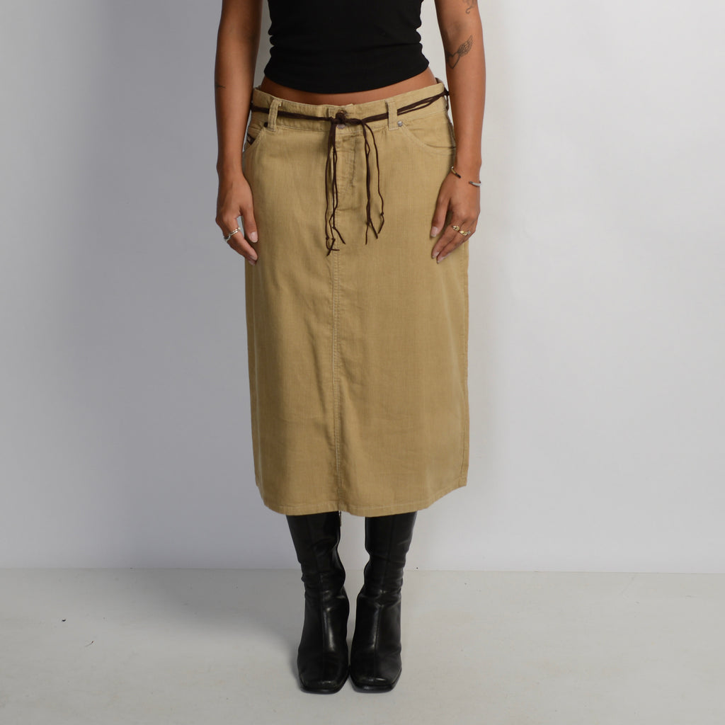 TAN CORDUROY SKIRT