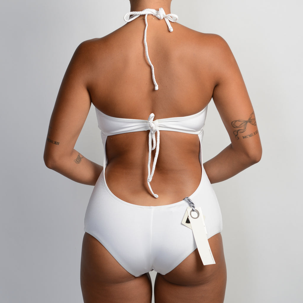 WHITE ONE PIECE SWIMSUIT