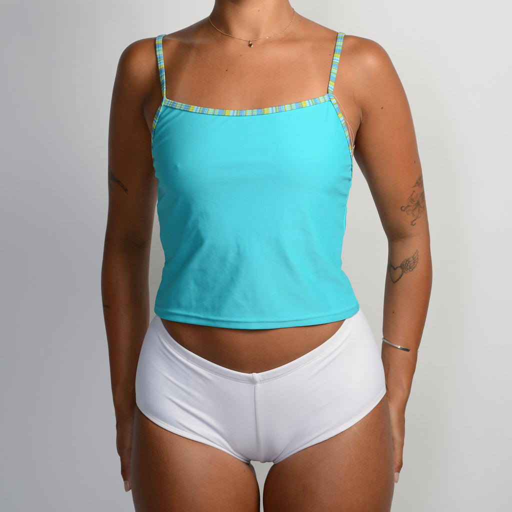 TEAL TANKINI TOP