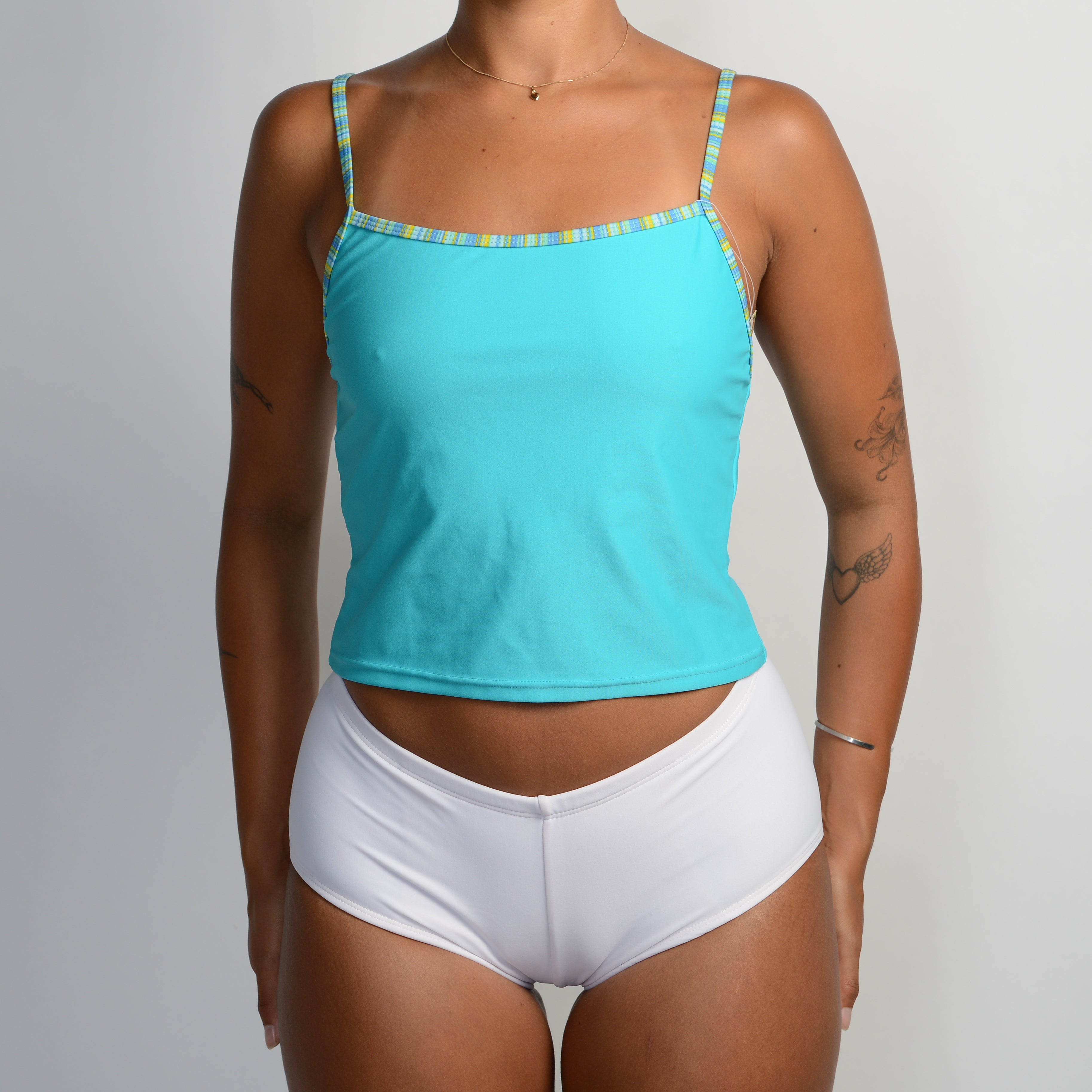 TEAL TANKINI TOP