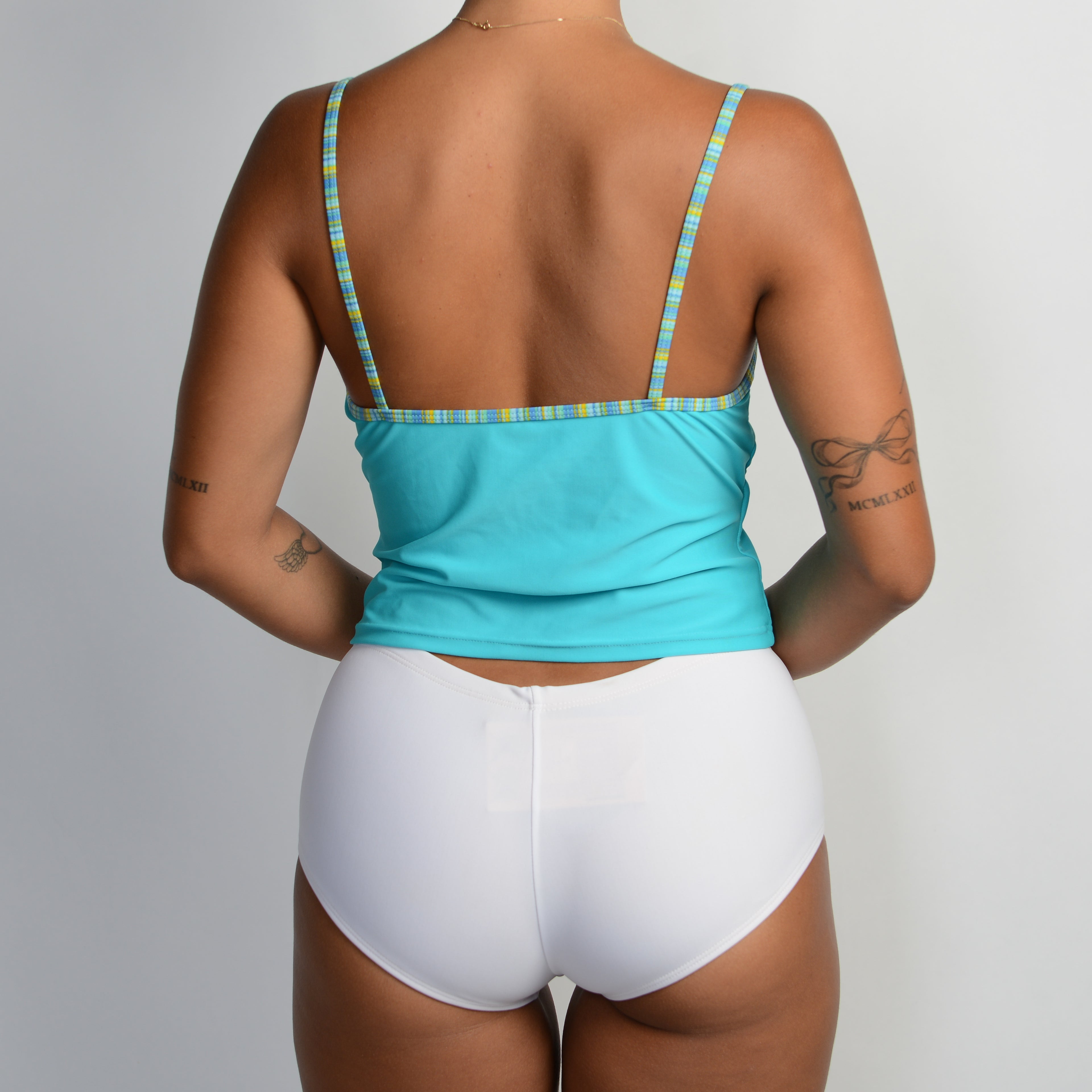 TEAL TANKINI TOP