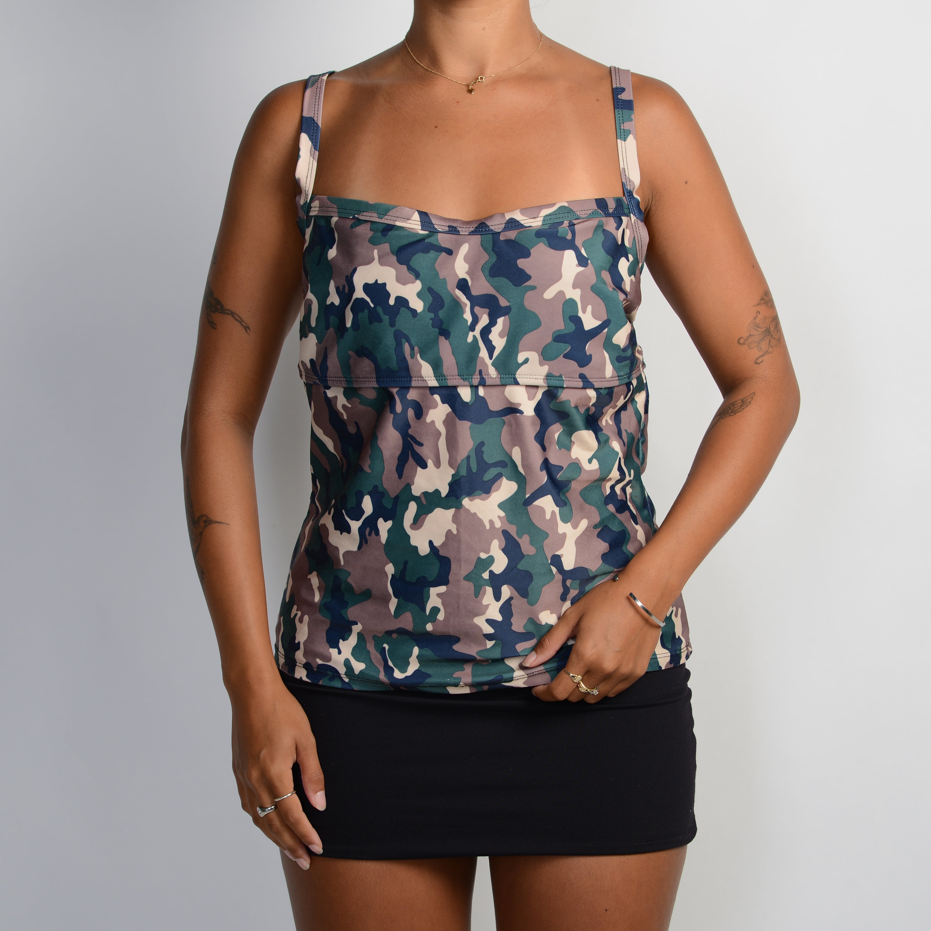 CAMOUFLAGE TANKINI TOP