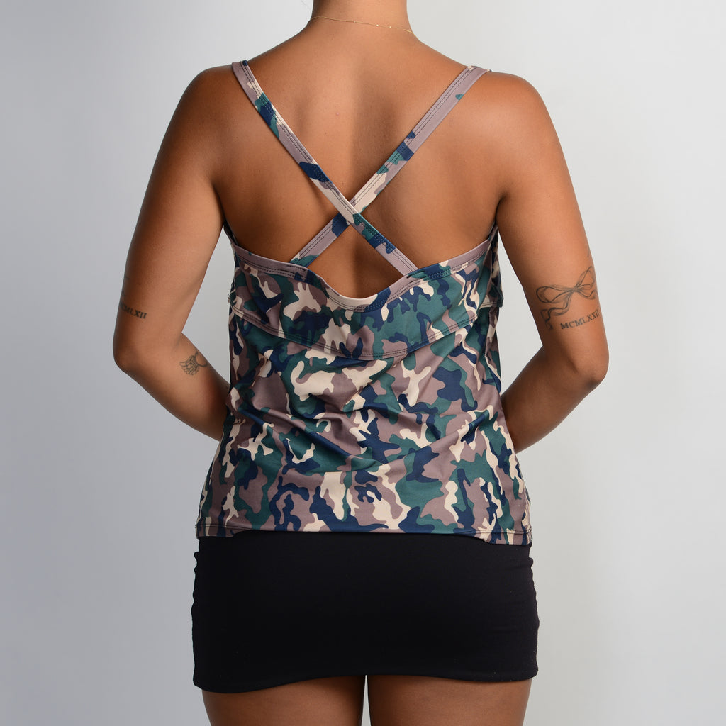 CAMOUFLAGE TANKINI TOP