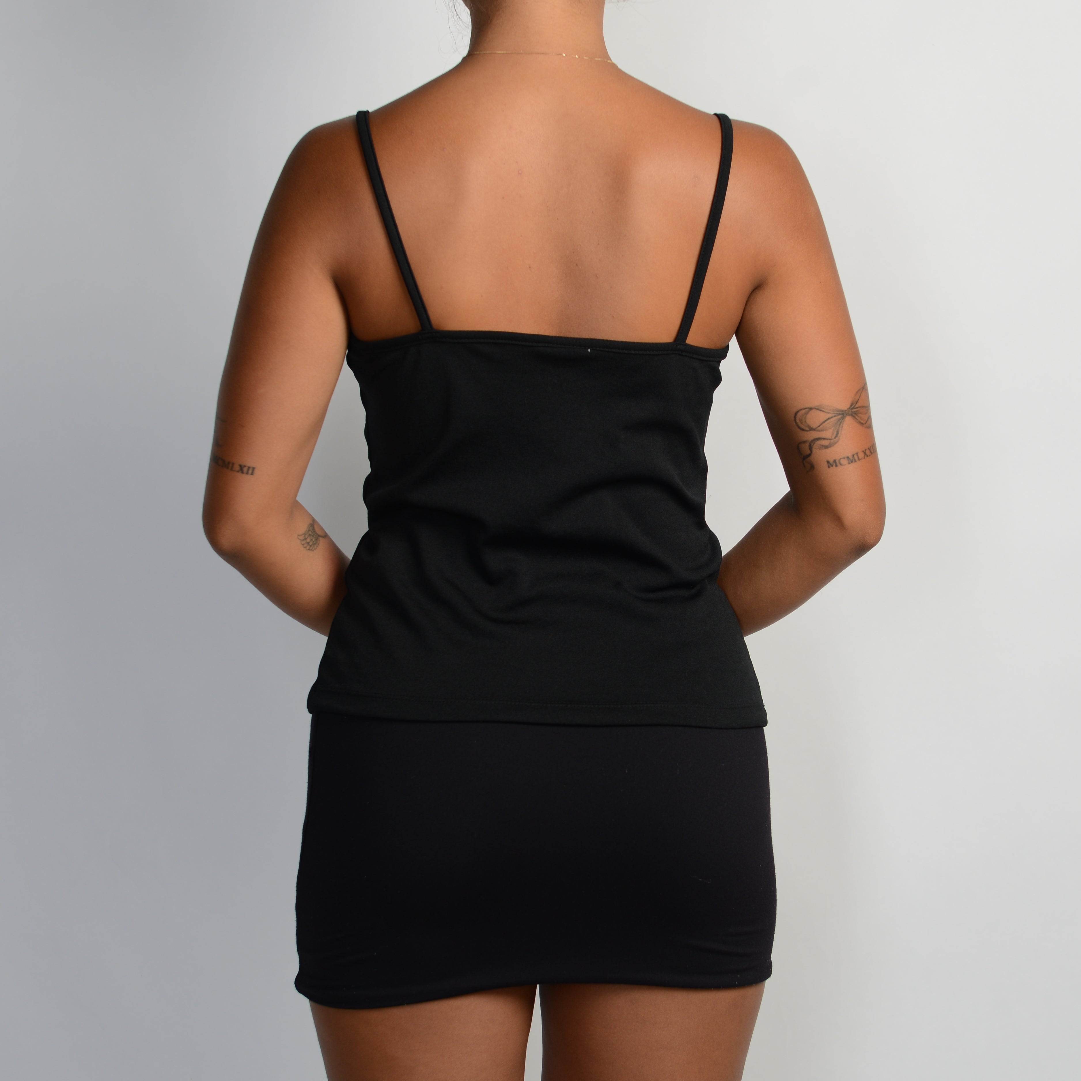 BLACK STRETCH CAMISOLE