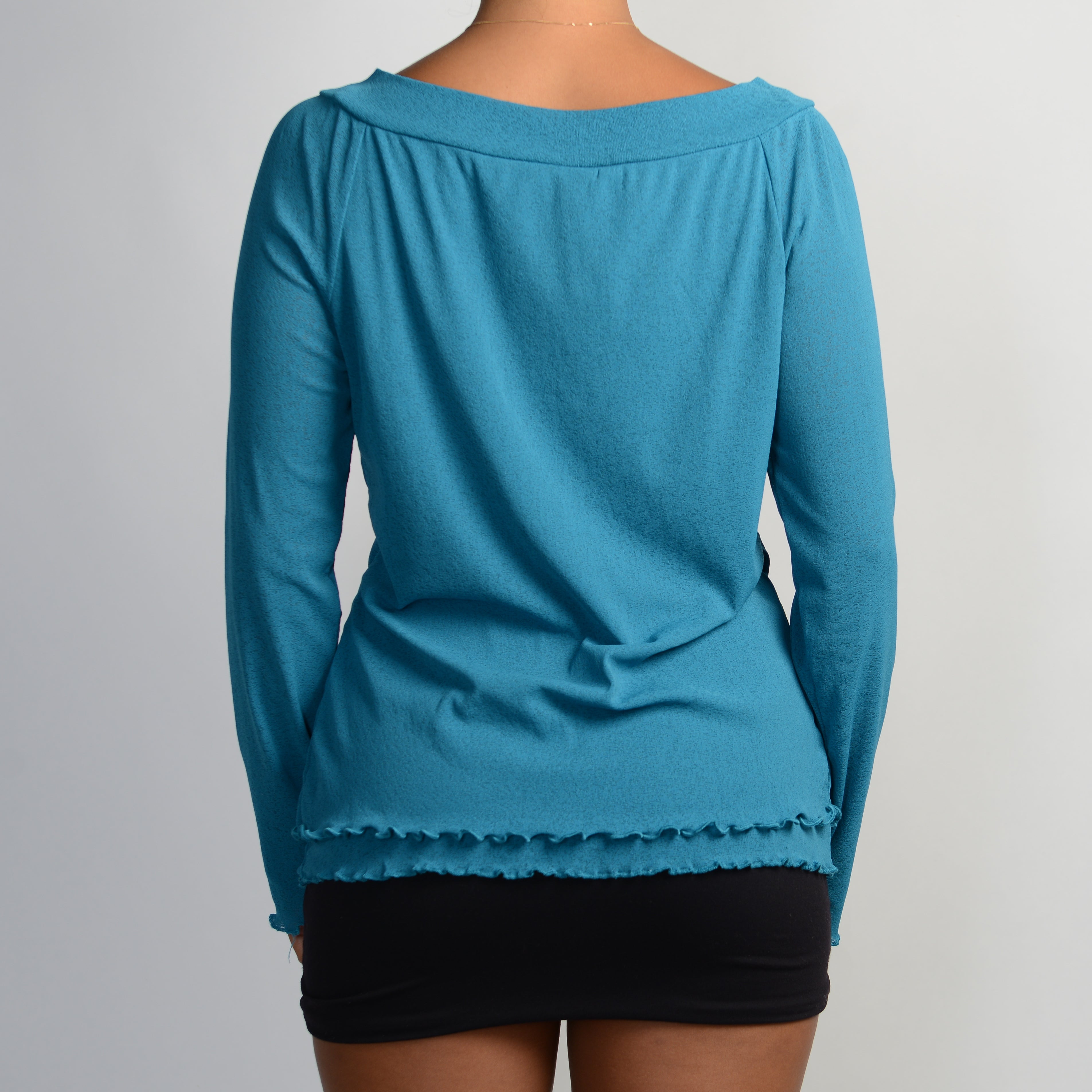 TURQOUISE MESH TOP