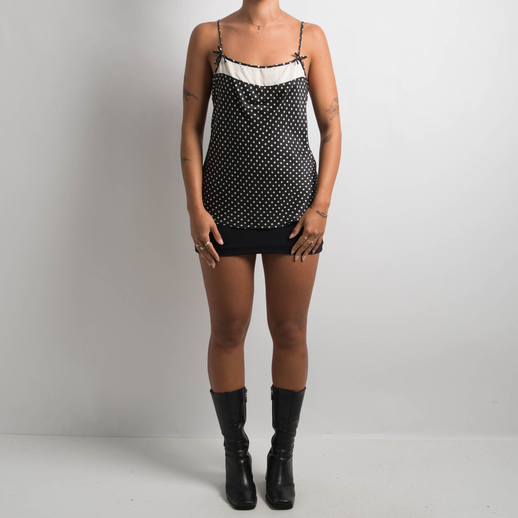 SILK POLKA DOT CAMISOLE