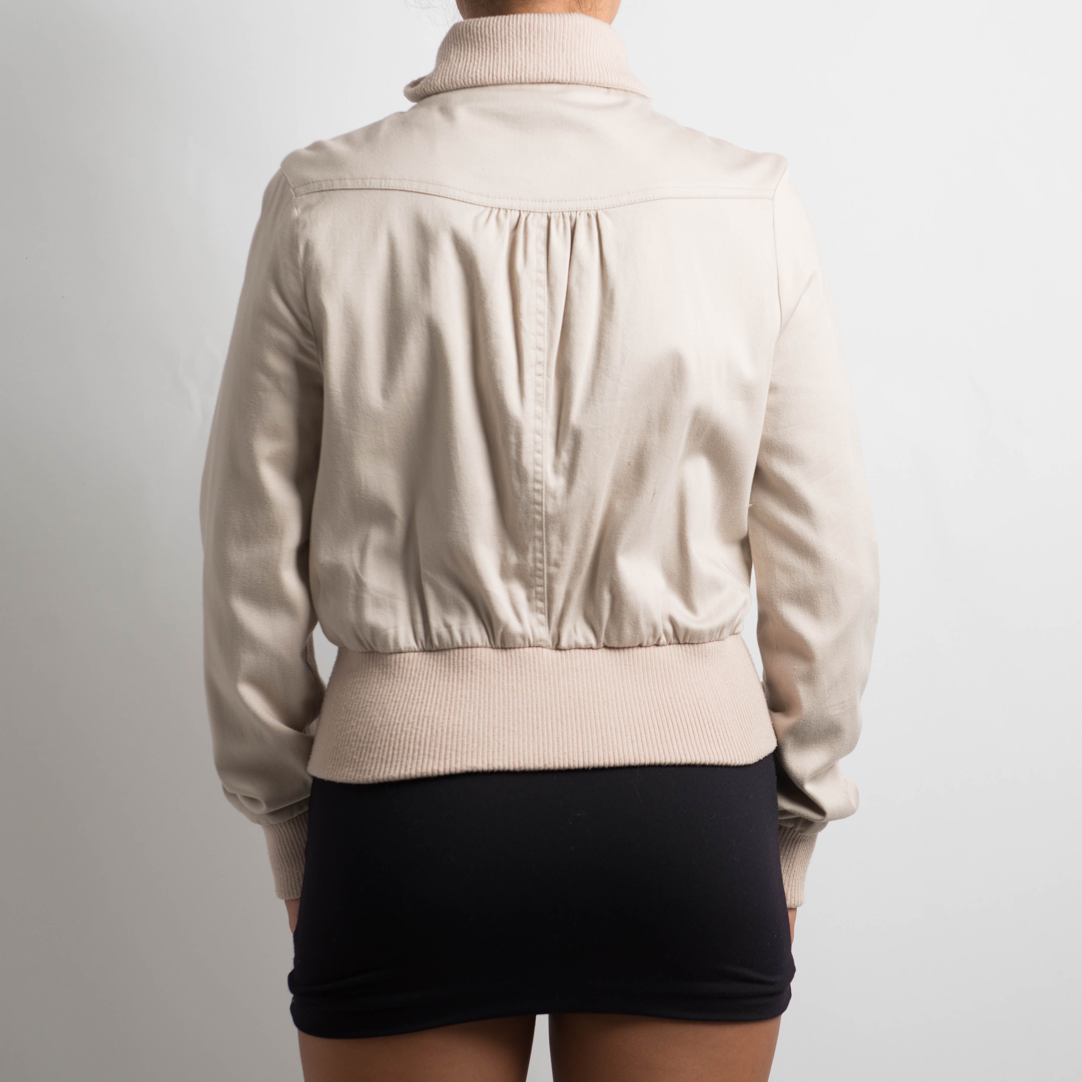 CREAM BOMBER JACKET