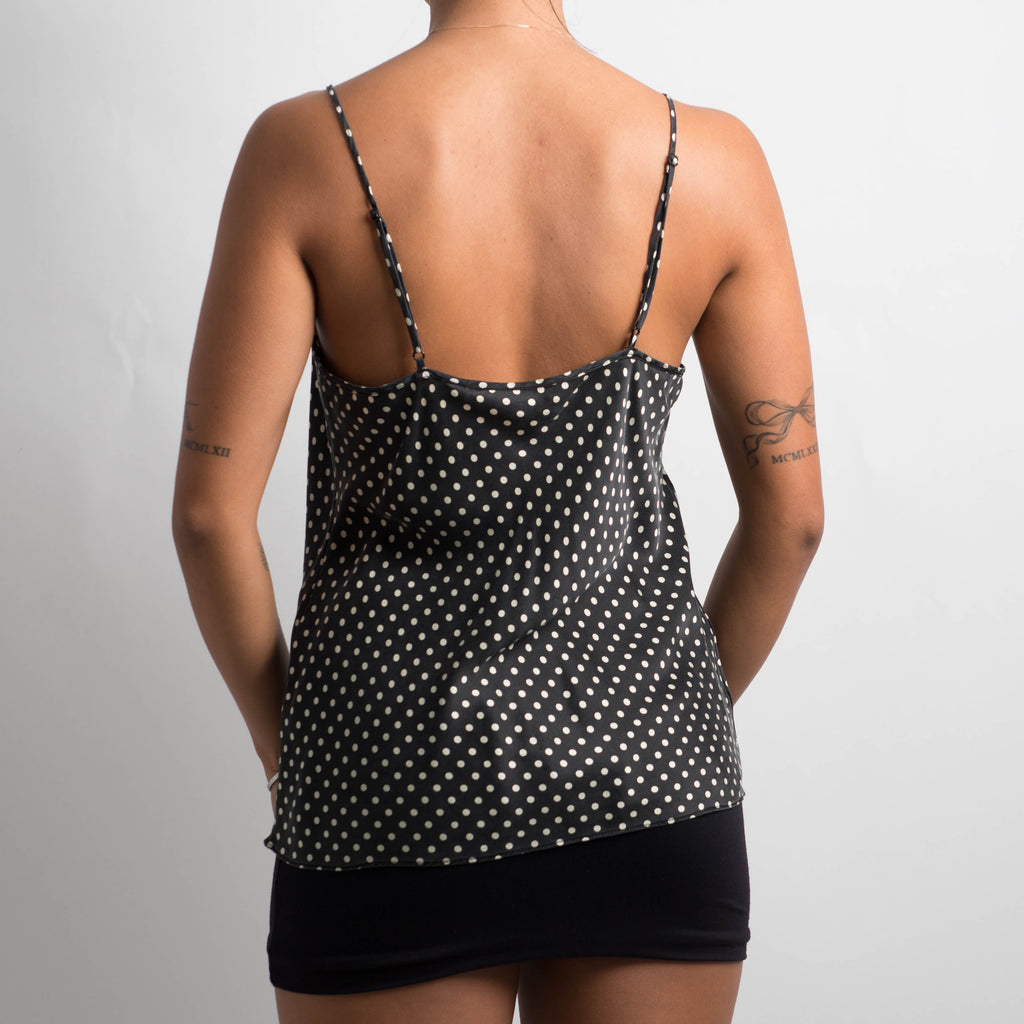 SILK POLKA DOT CAMISOLE