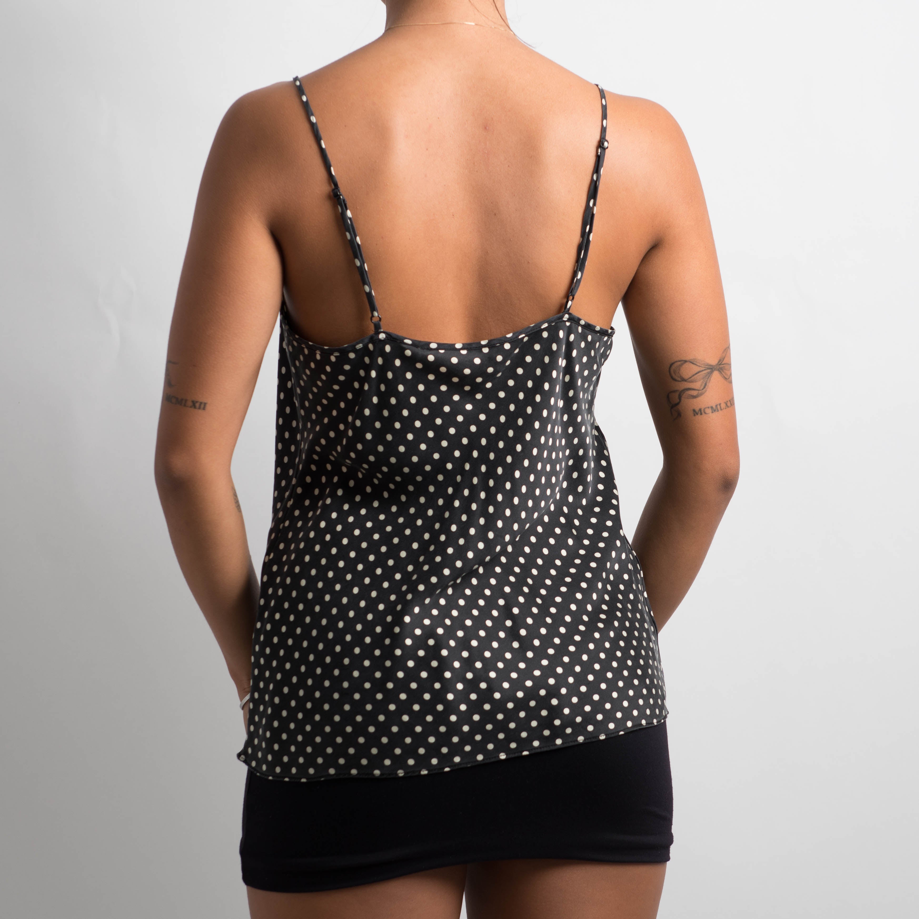 SILK POLKA DOT CAMISOLE