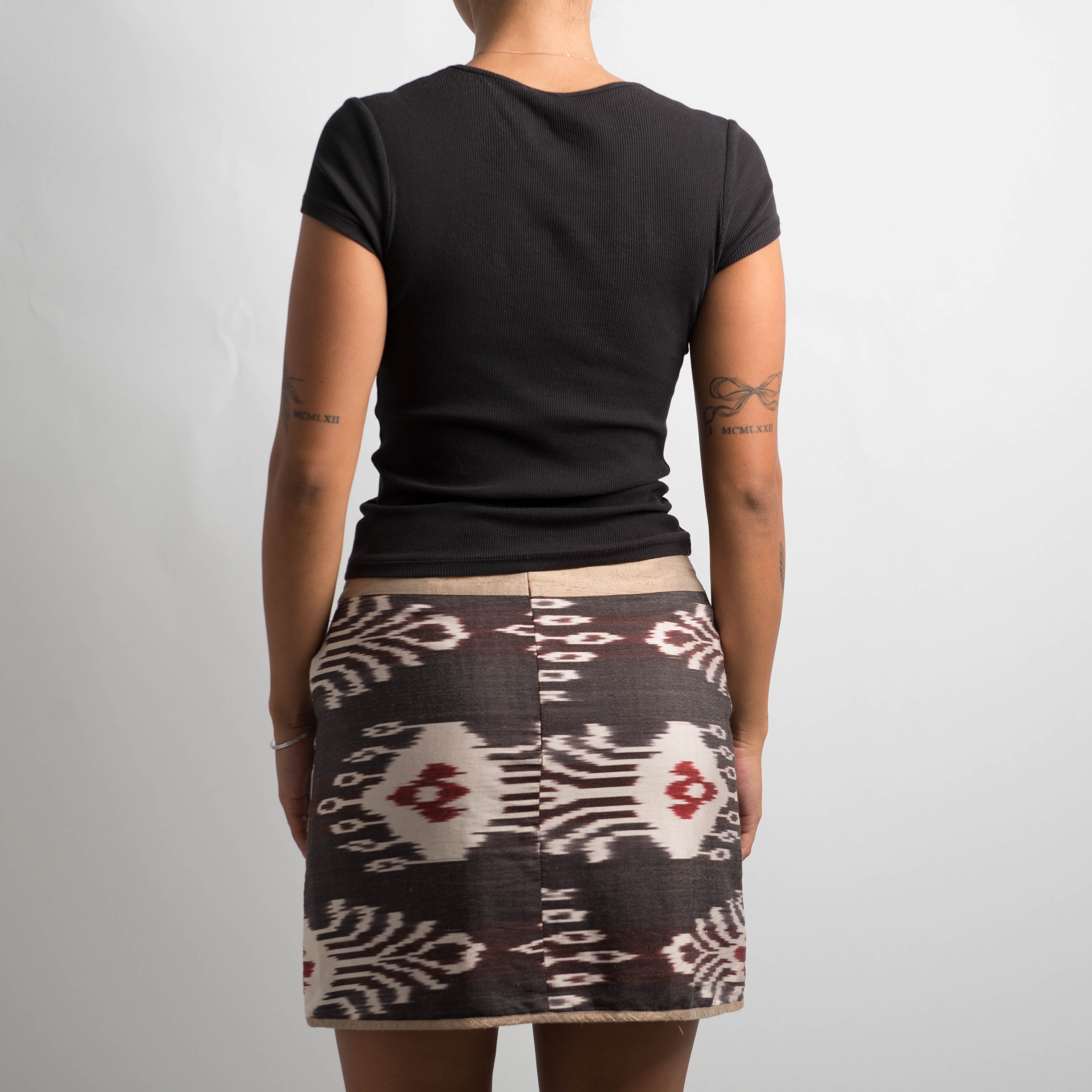 BROWN AZTEC SKIRT