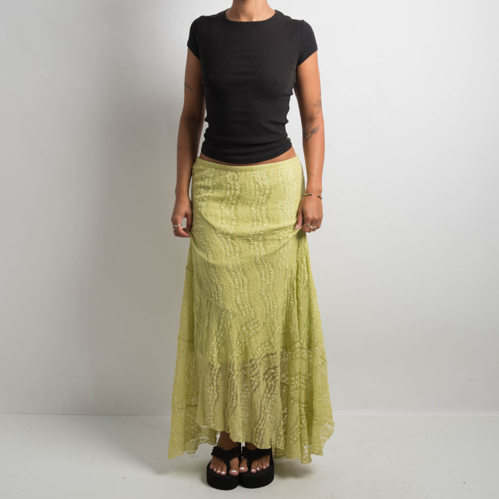 CITRUS LACE MAXI SKIRT