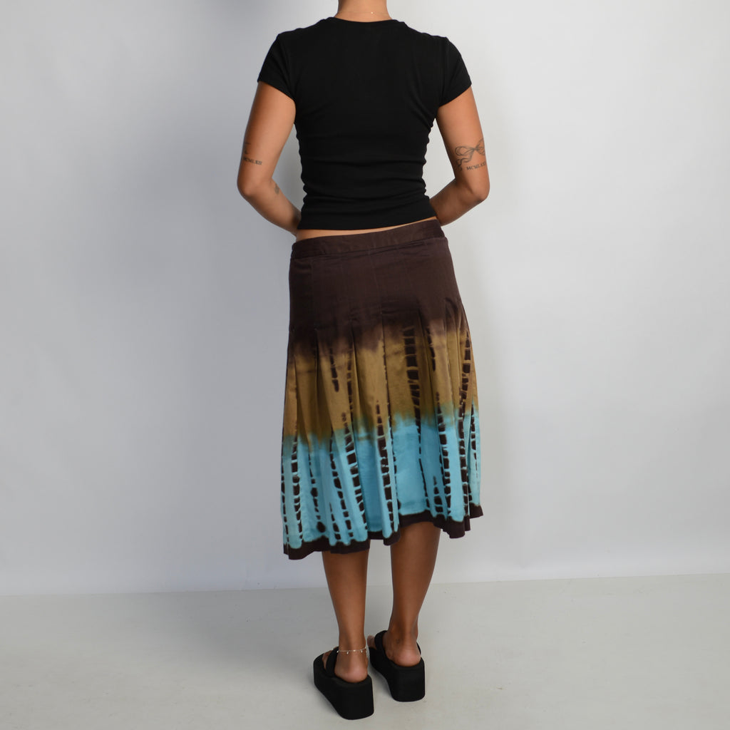 TIE DYE MIDI SKIRT