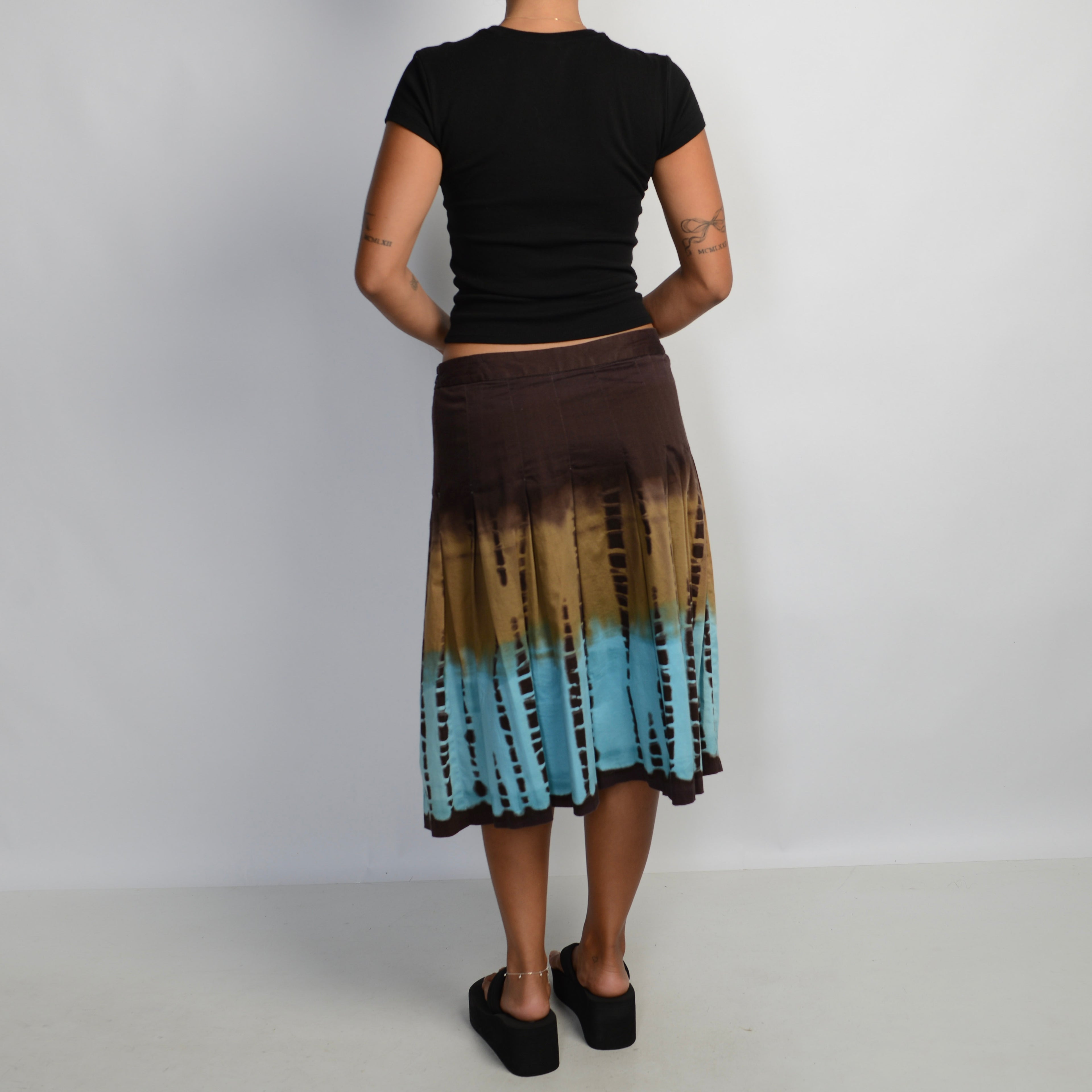 TIE DYE MIDI SKIRT