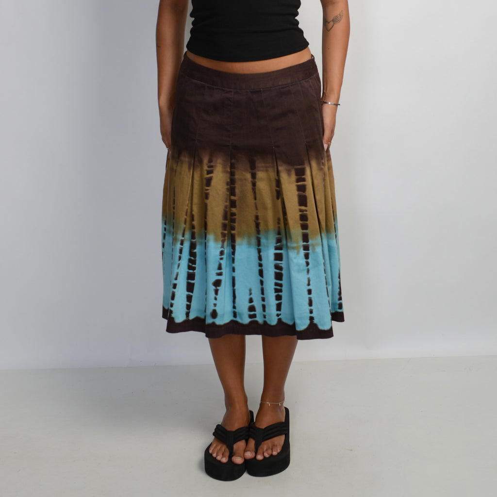 TIE DYE MIDI SKIRT