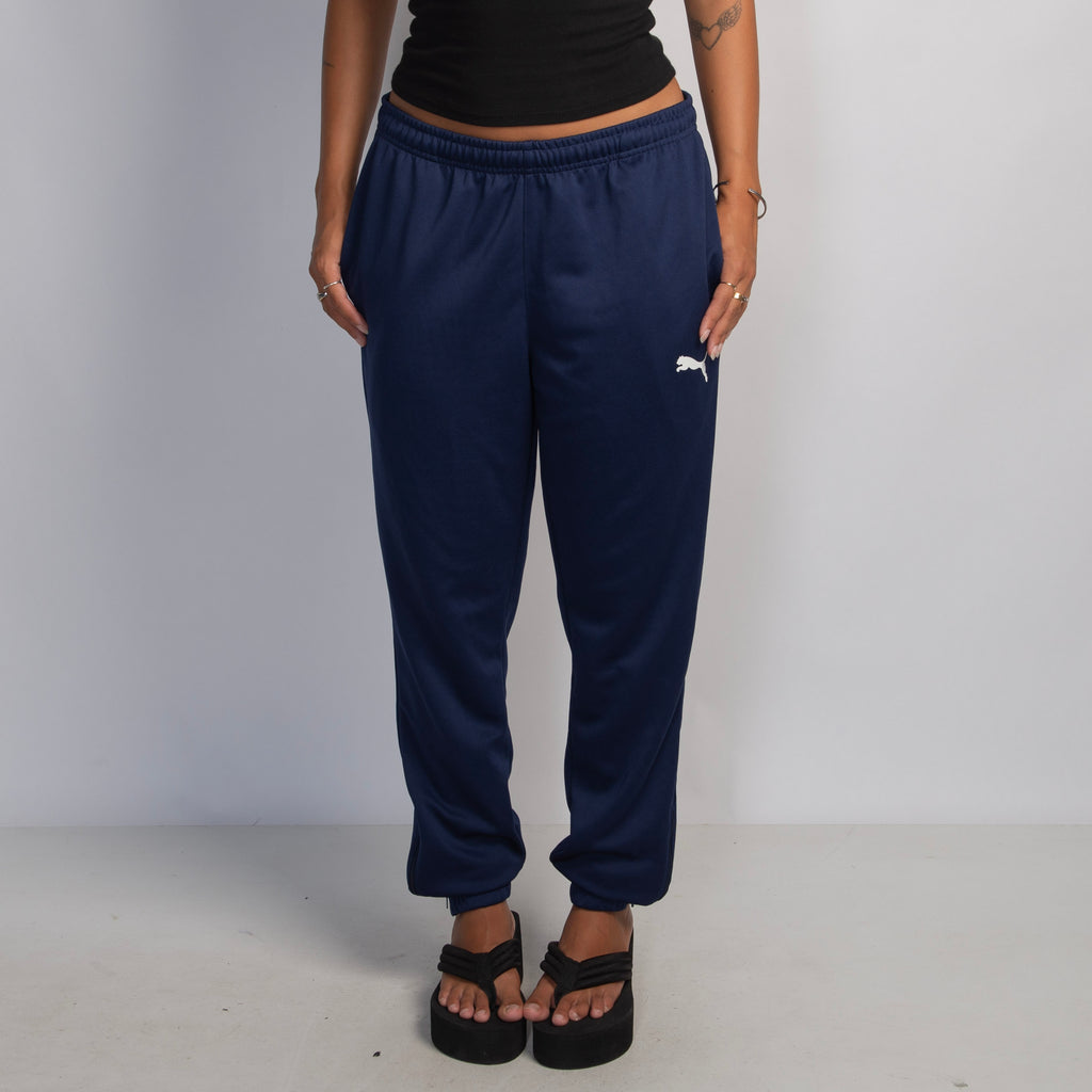 NAVY CUFF TRACK PANTS