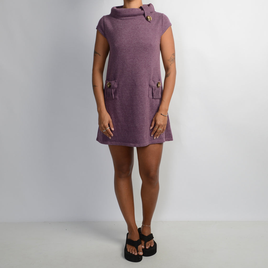PURPLE A-LINE DRESS