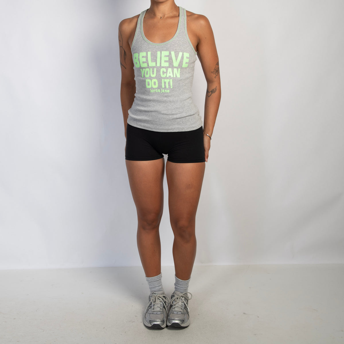 GREY COTTON TANK TOP