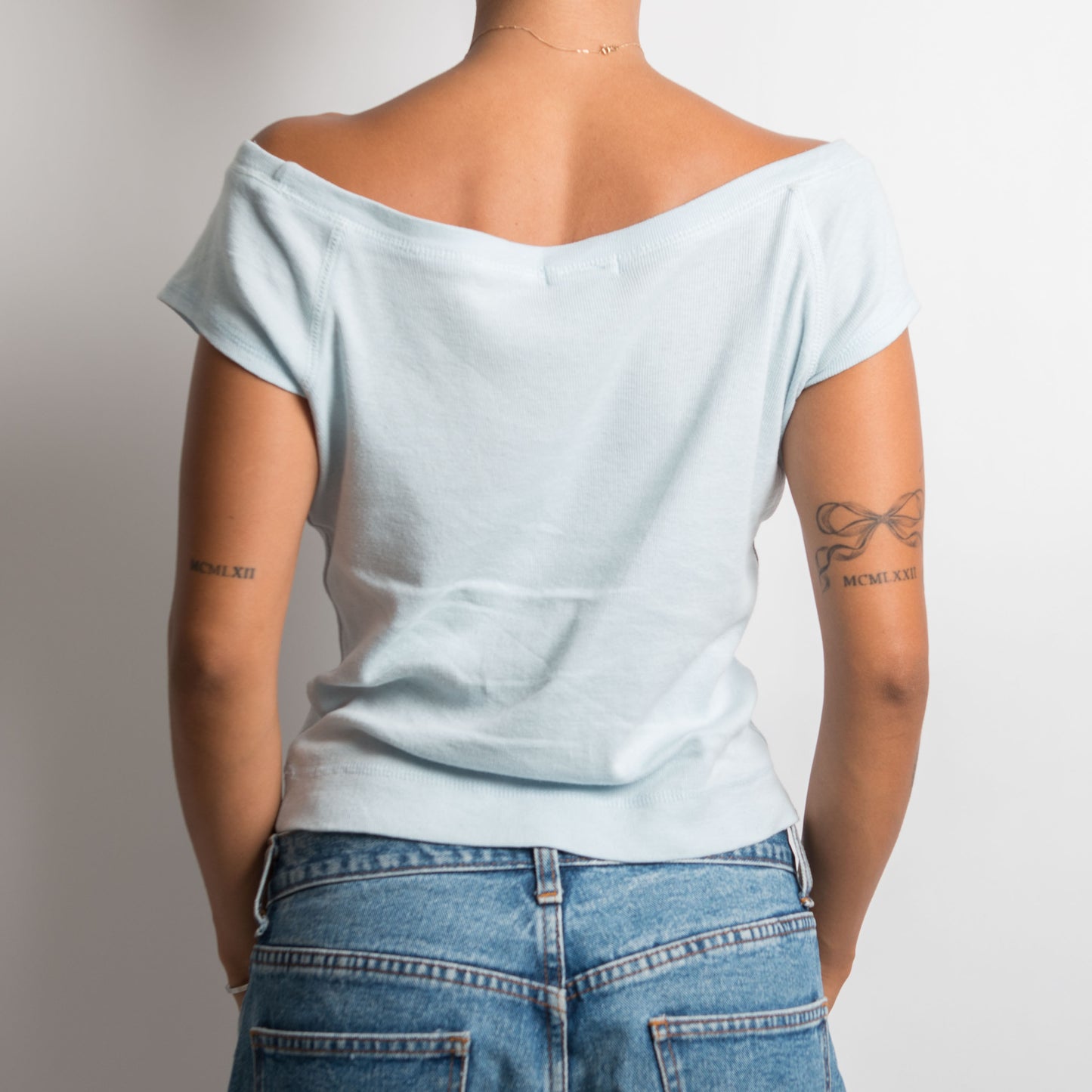 BABY BLUE COTTON TEE