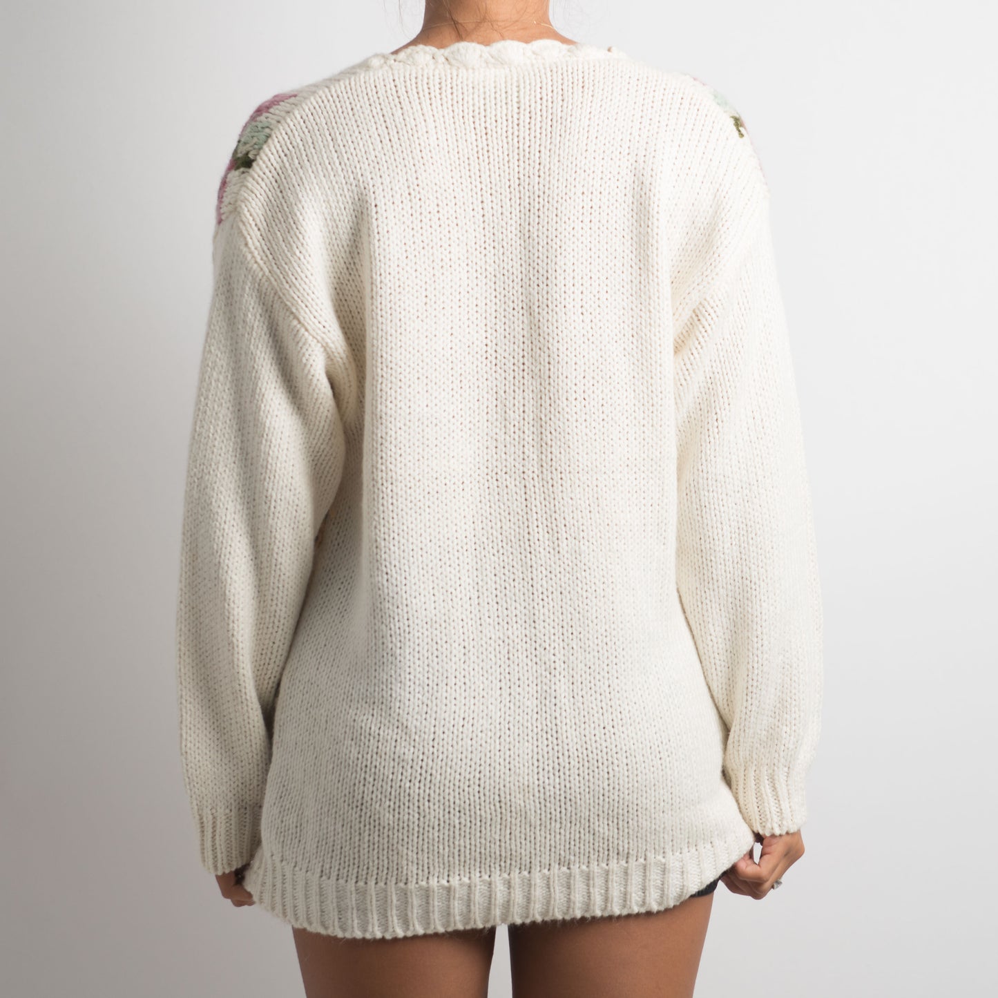 PULL EN MAILLE FLEURIE