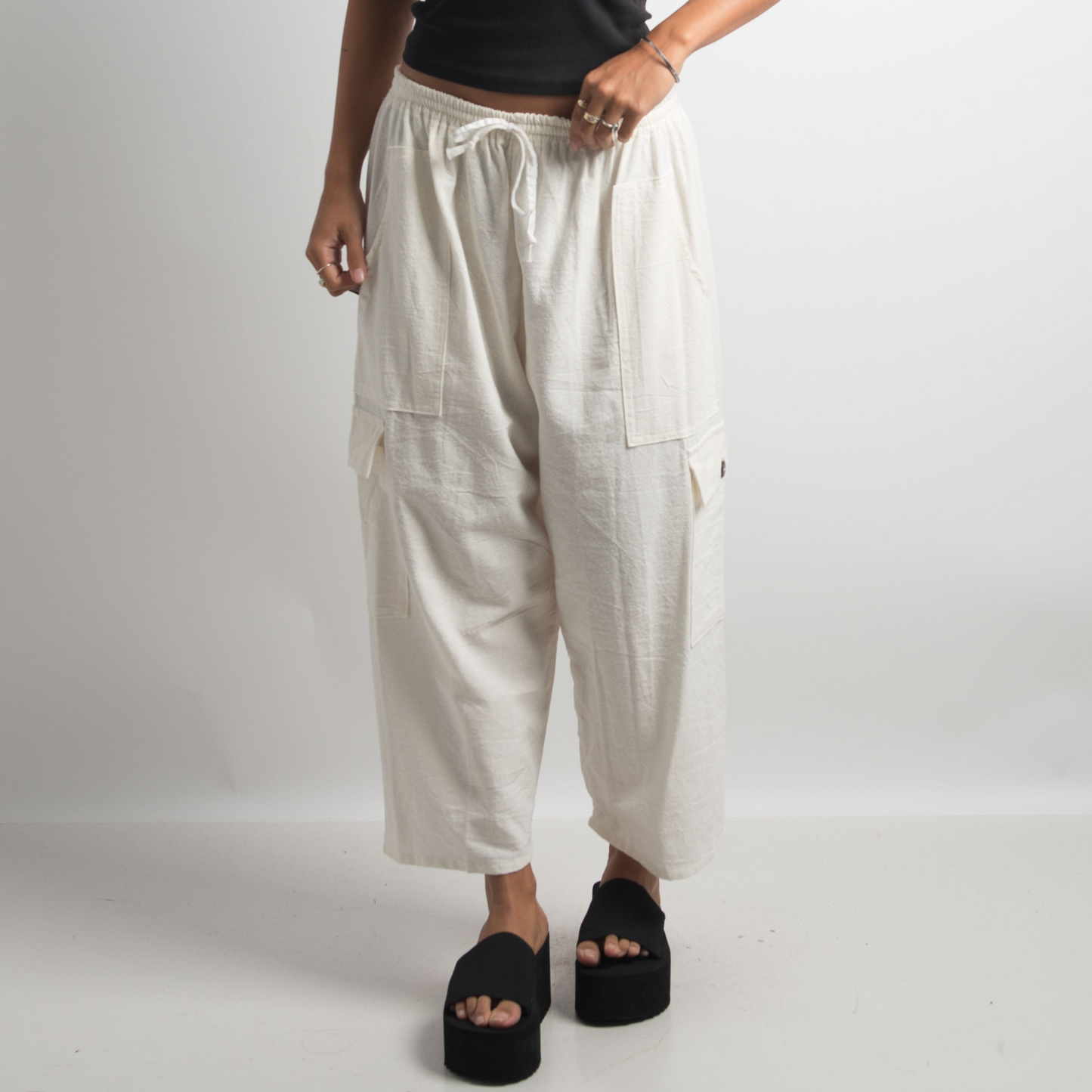 PANTALON OVERSIZE EN COTON